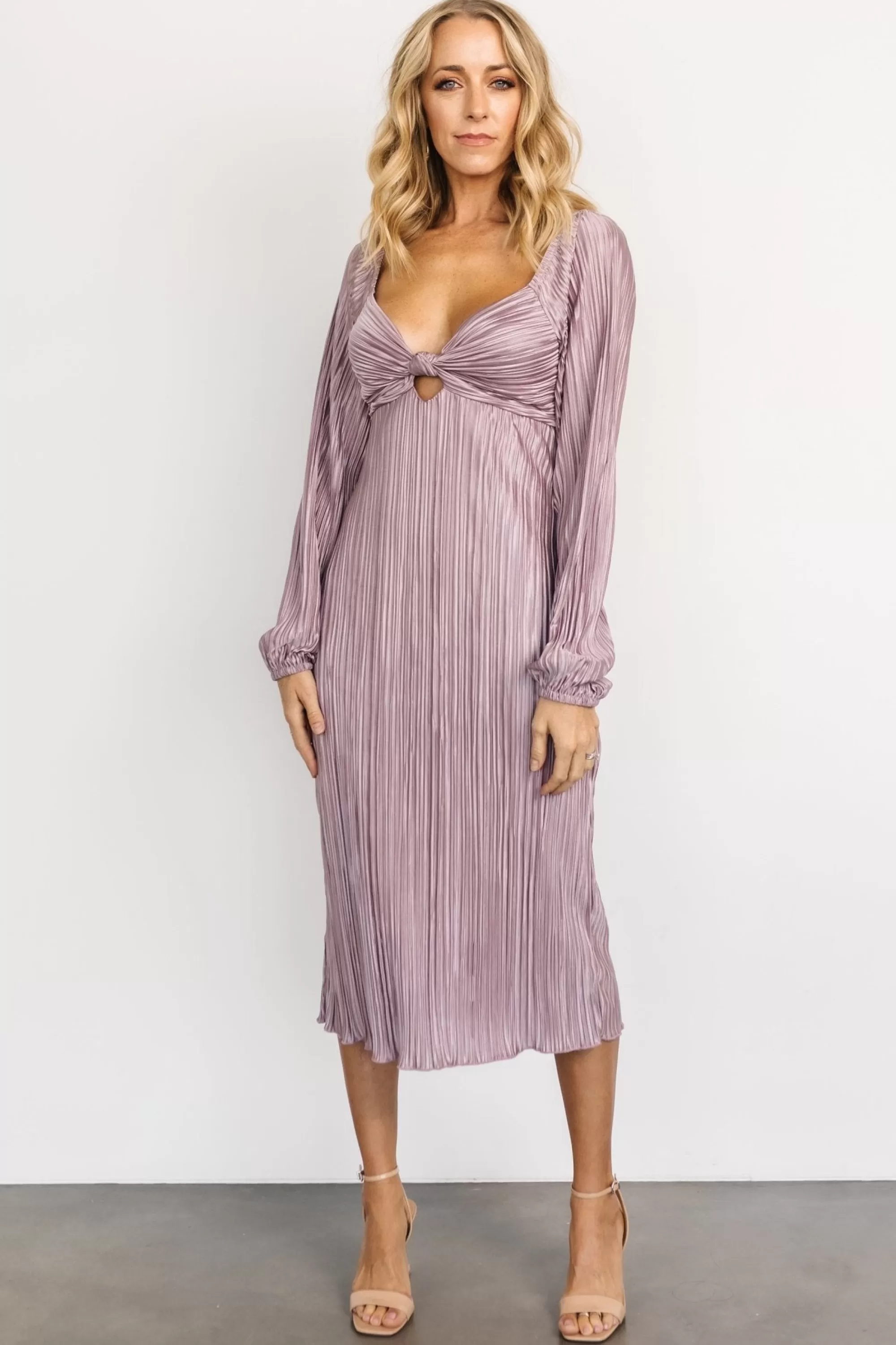 Baltic Born DRESSES | midi dresses | Amani Pleated Midi Dress | Lilac