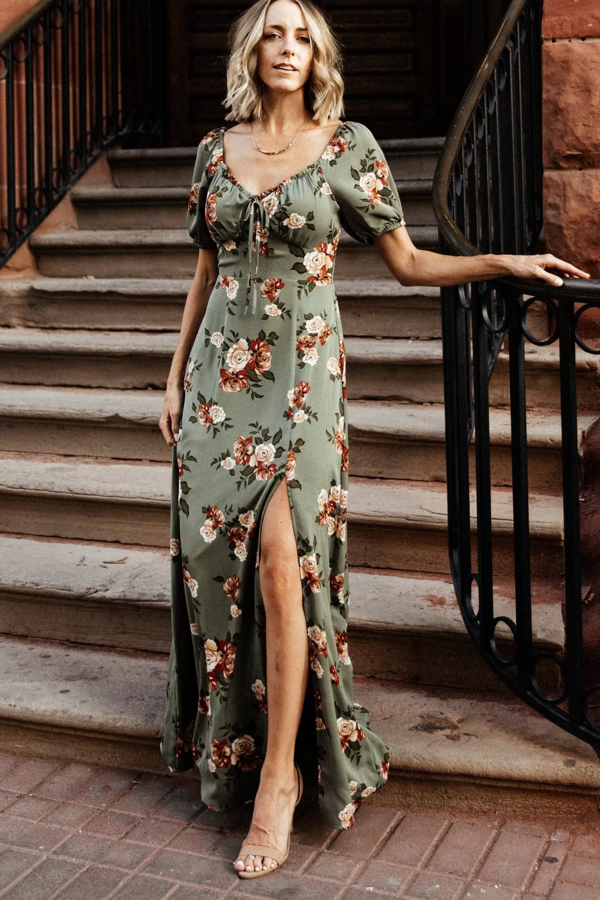 Baltic Born WINTER ESSENTIALS | SALE | Angela Maxi Dress | Olive Rose Floral