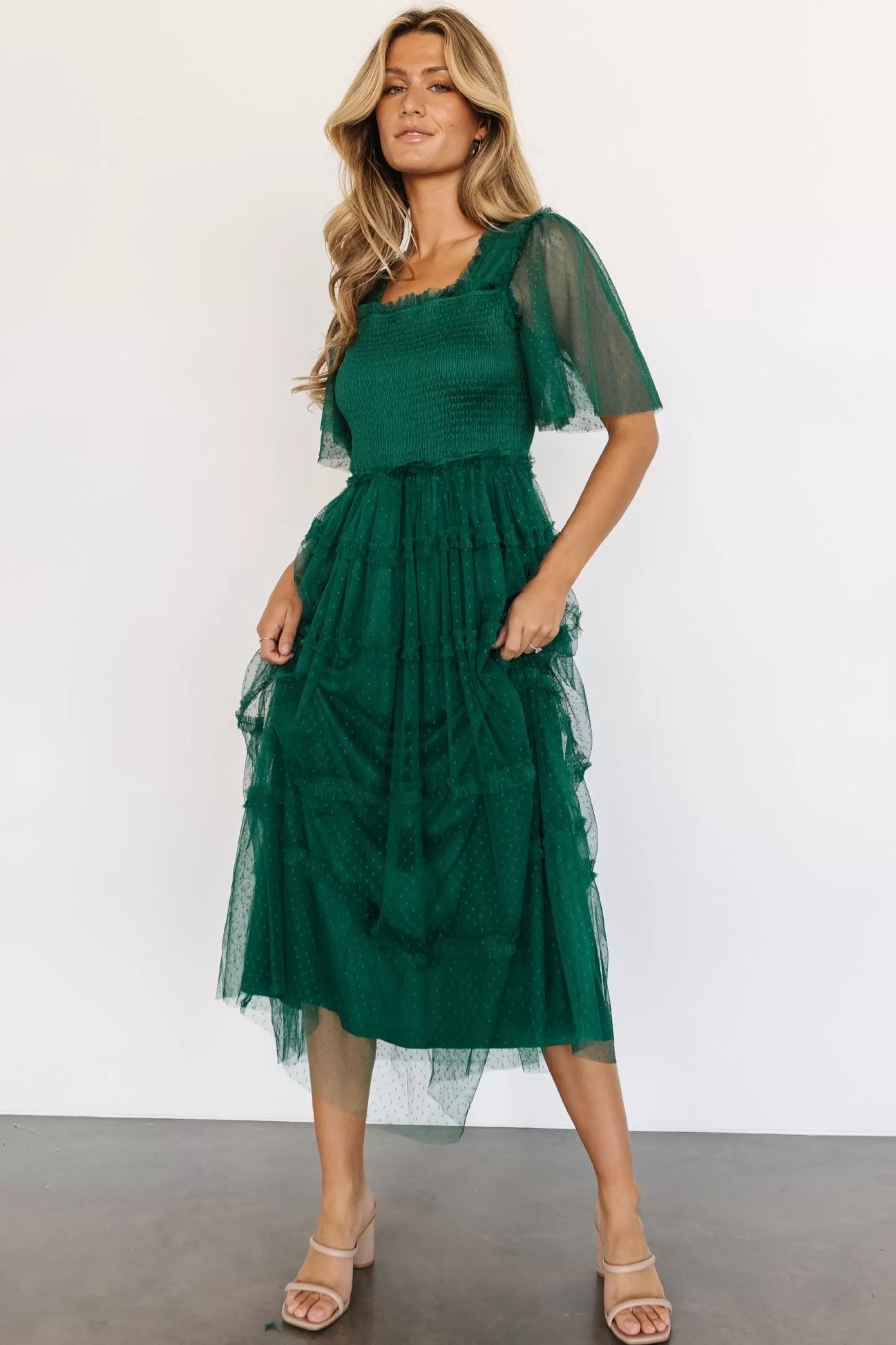 Baltic Born COMING SOON | Bexley Tulle Dress | Dark Green