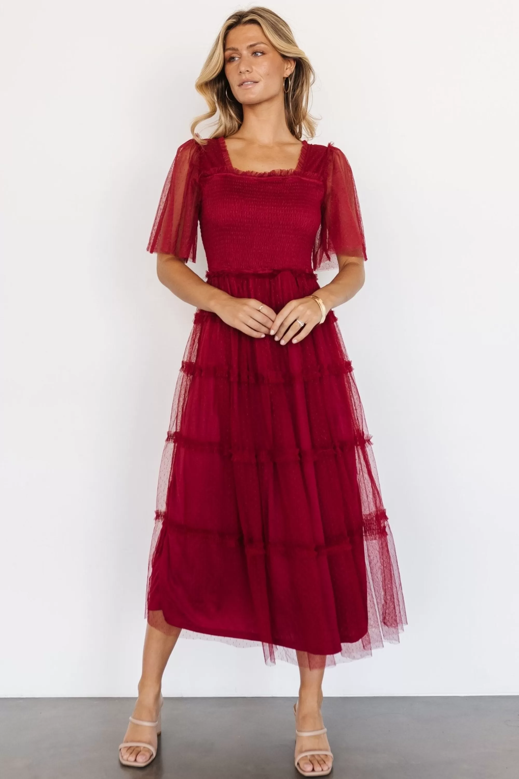 Baltic Born COMING SOON | Bexley Tulle Dress | Wine