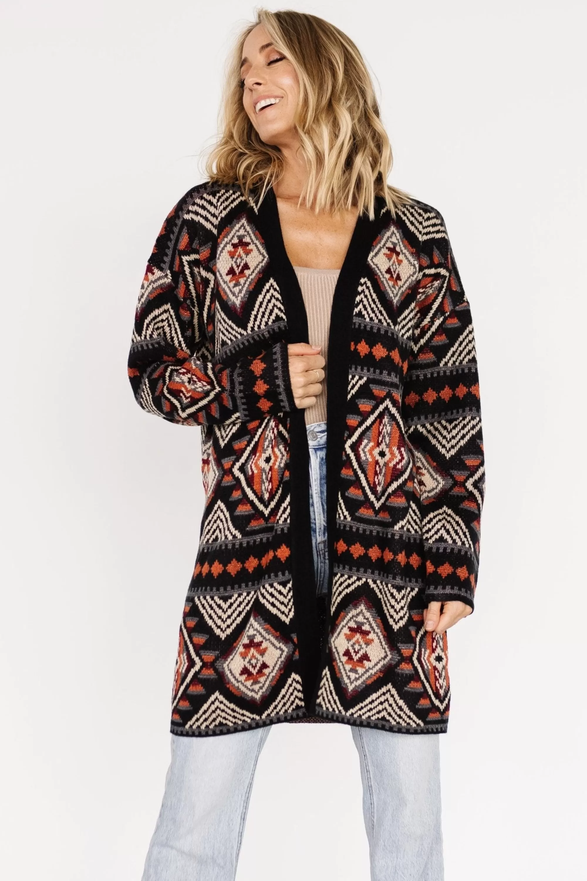 Baltic Born cardigans | EXTENDED SIZING | Billings Knit Cardigan | Black Multi