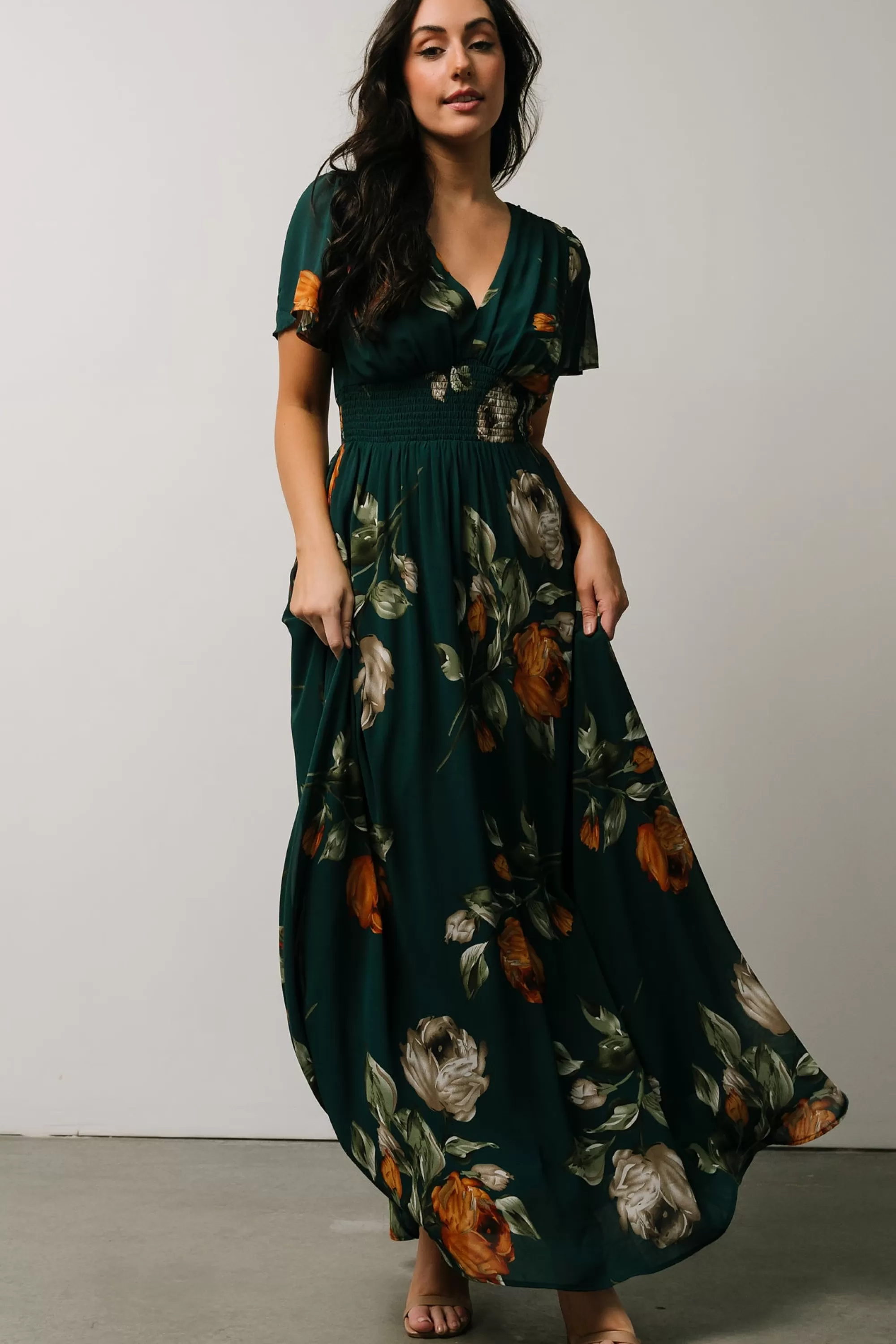 Baltic Born DRESSES | maxi dresses | Birdie Maxi Dress | Deep Topaz Floral