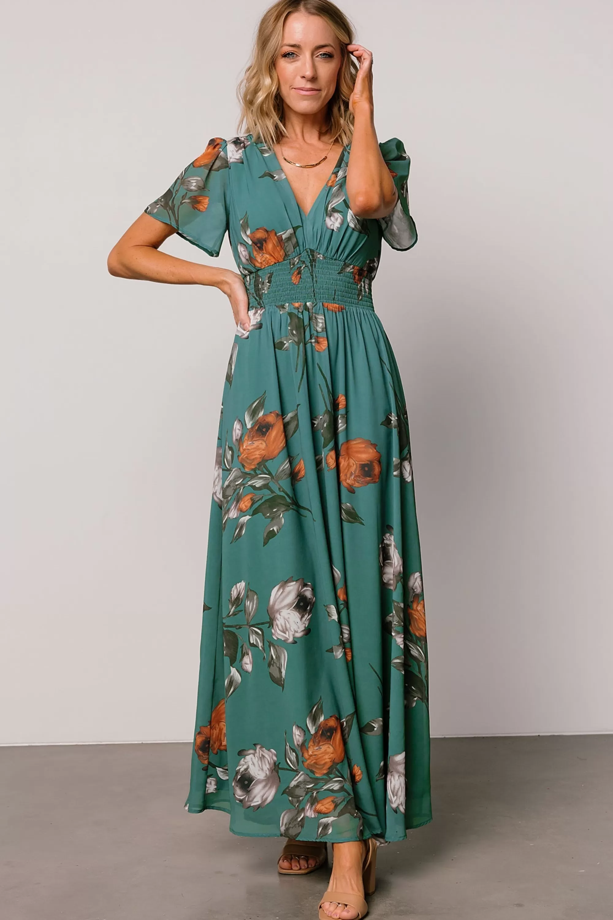 Baltic Born DRESSES | maxi dresses | Birdie Maxi Dress | Eucalyptus Floral