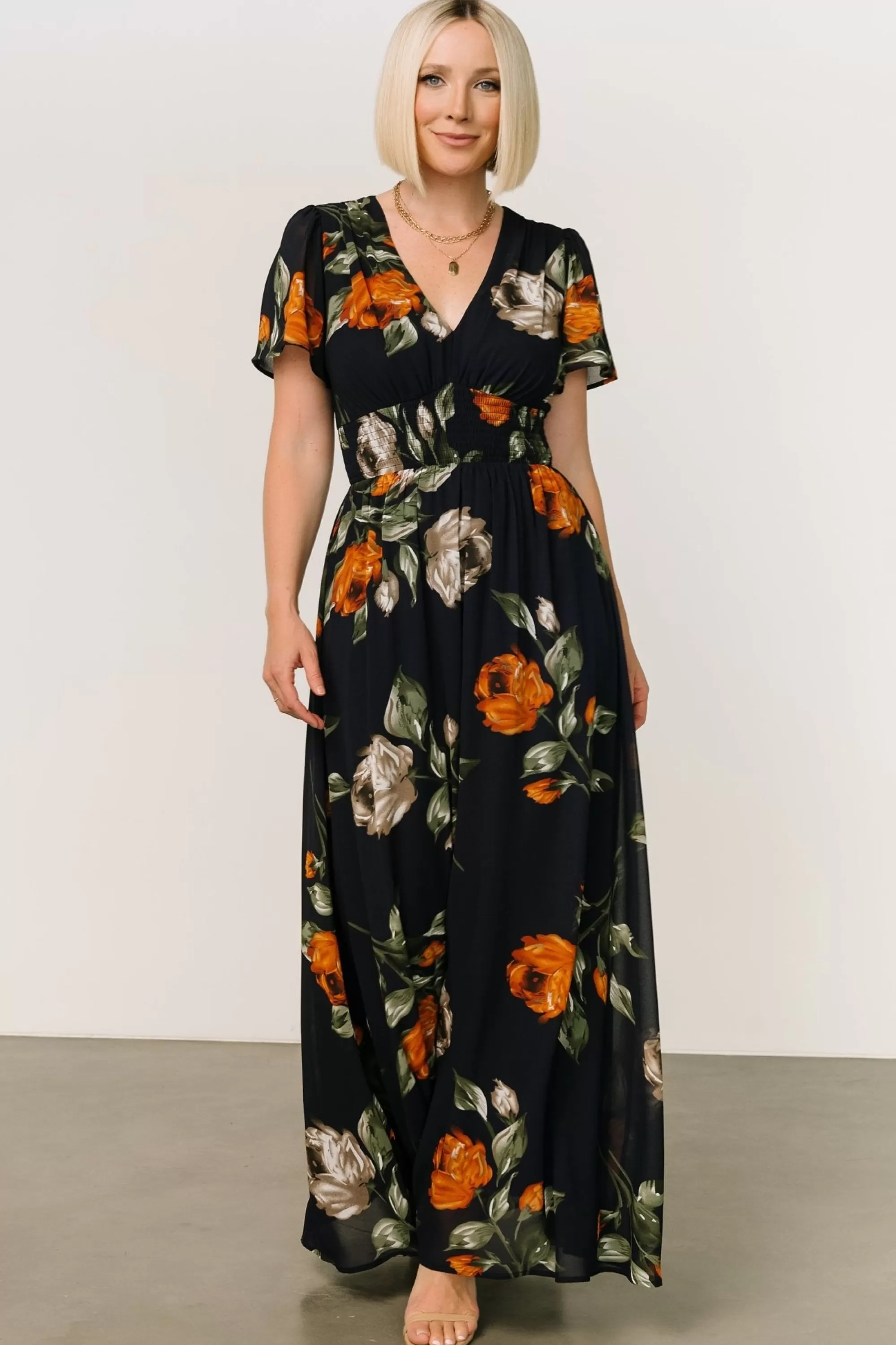 Baltic Born DRESSES | maxi dresses | Birdie Maxi Dress | Midnight Navy Floral