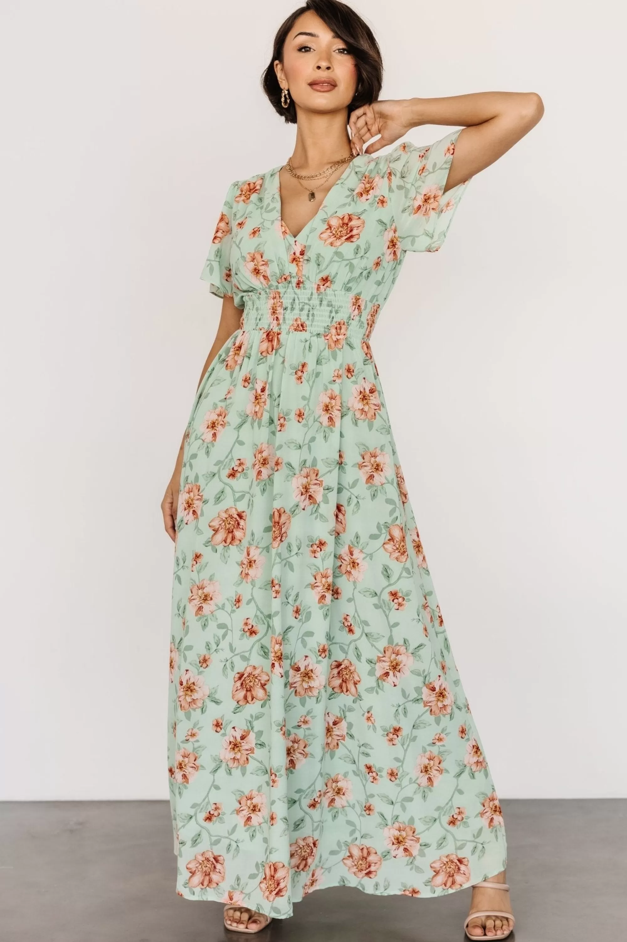 Baltic Born DRESSES | maxi dresses | Birdie Maxi Dress | Sage Multi