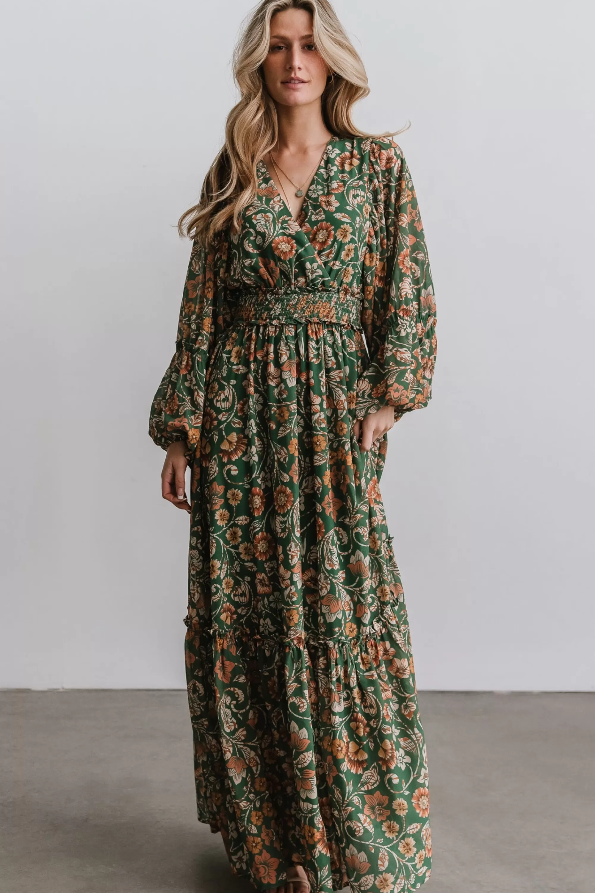 Baltic Born maxi dresses | WEDDING SUITE | Bria Maxi Dress | Green Floral