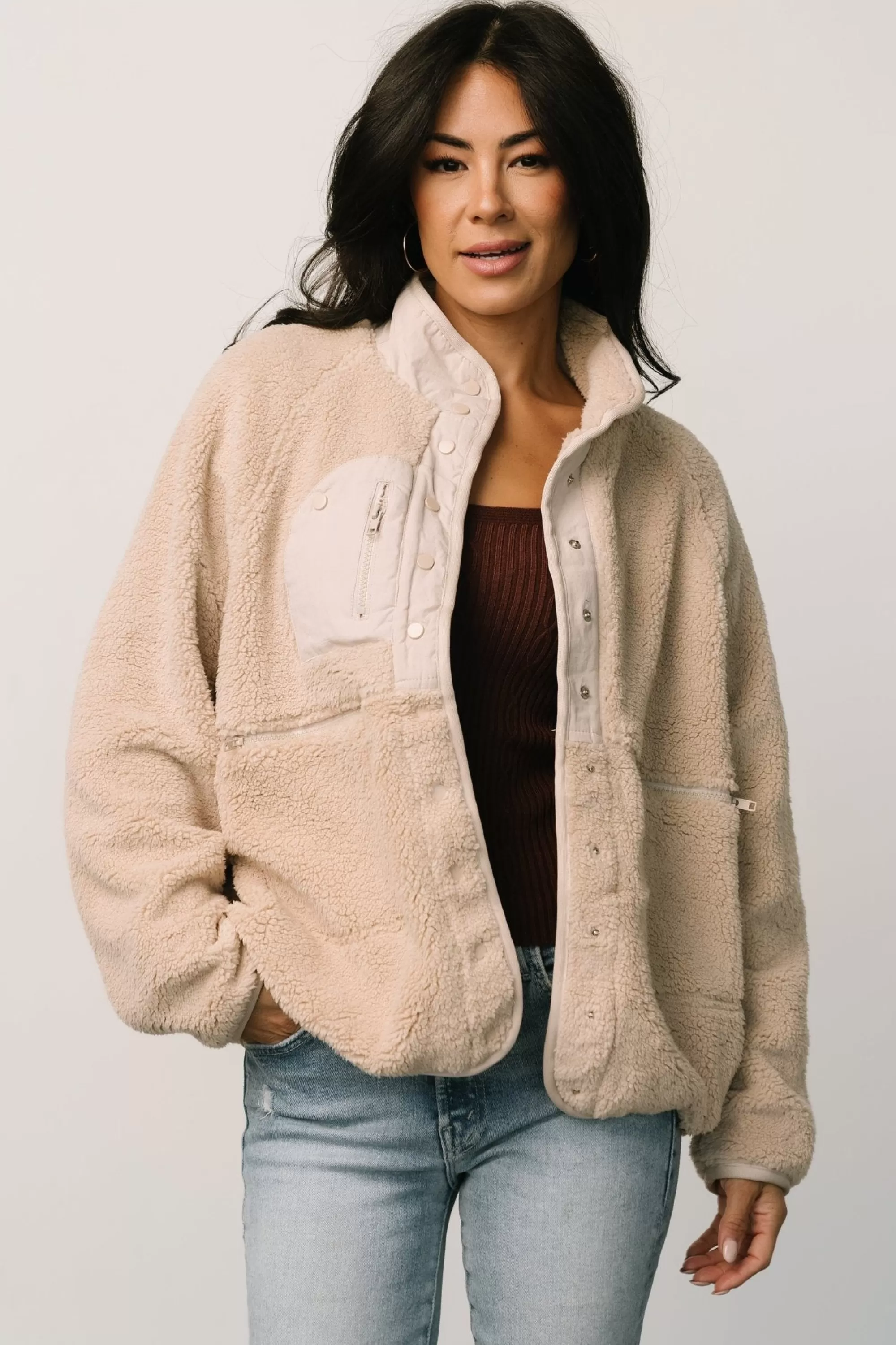 Baltic Born outerwear | Brynn Sherpa Jacket | Natural