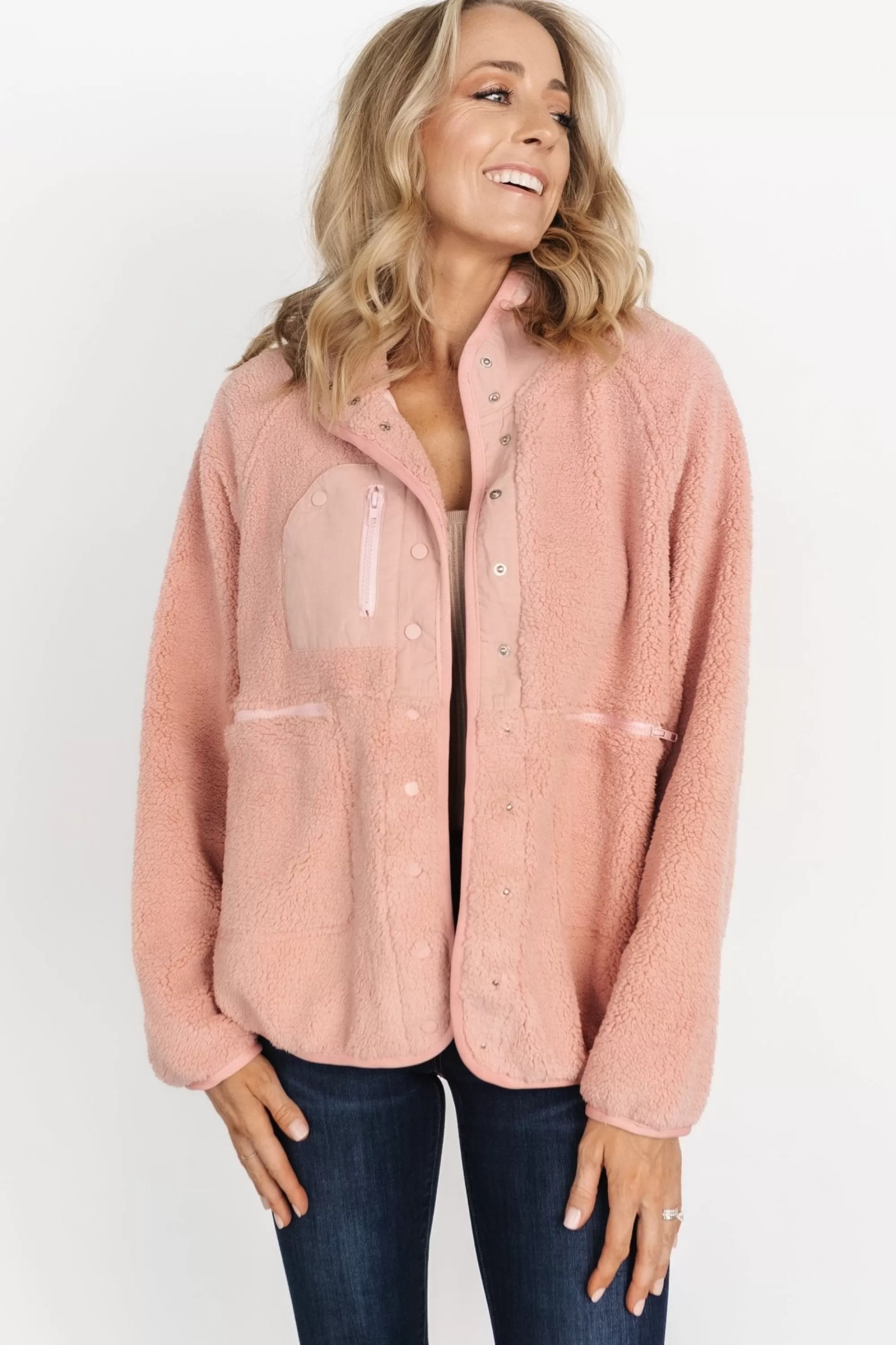 Baltic Born outerwear | Brynn Sherpa Jacket | Pink