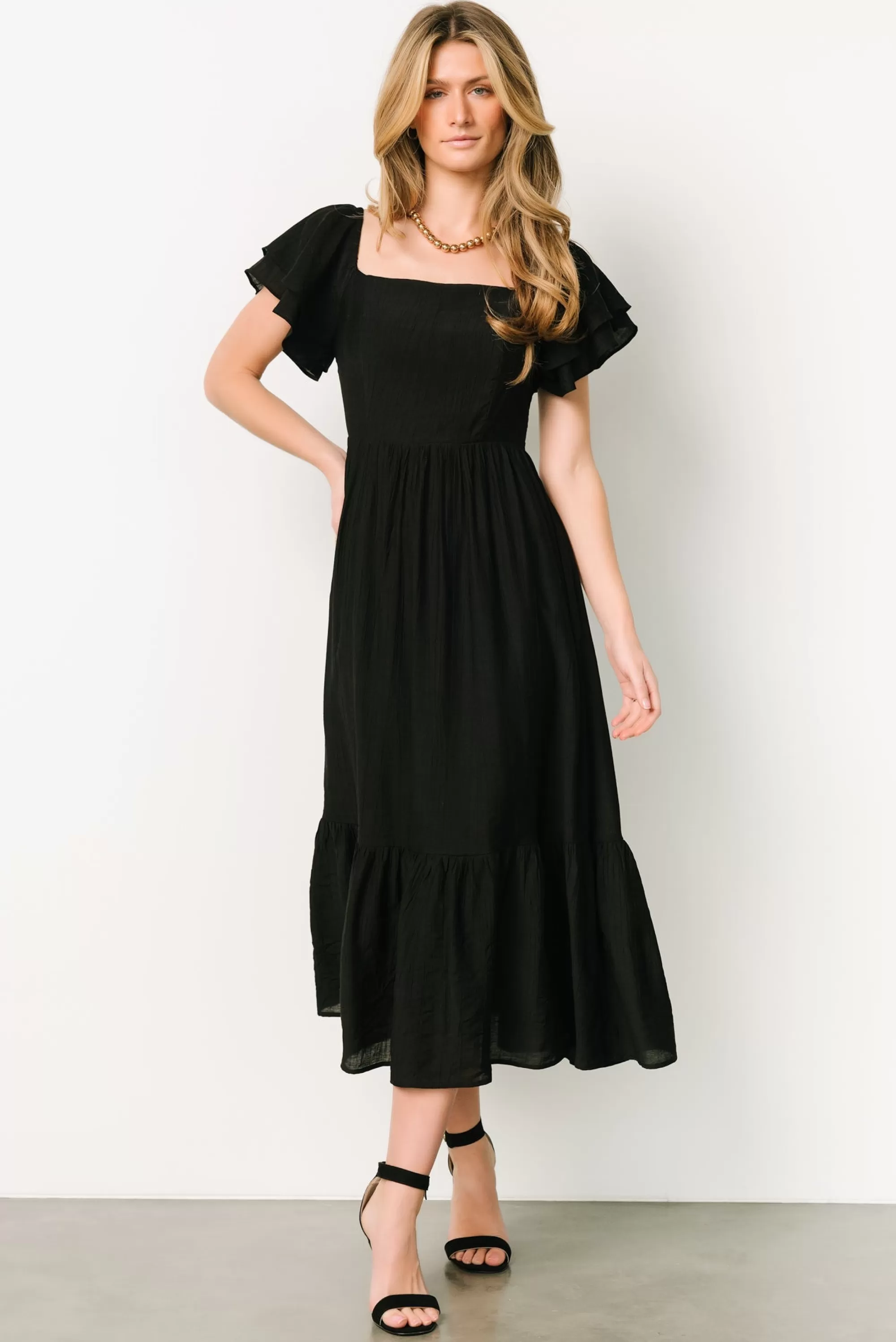 Baltic Born COMING SOON | Buttercup Midi Dress | Black