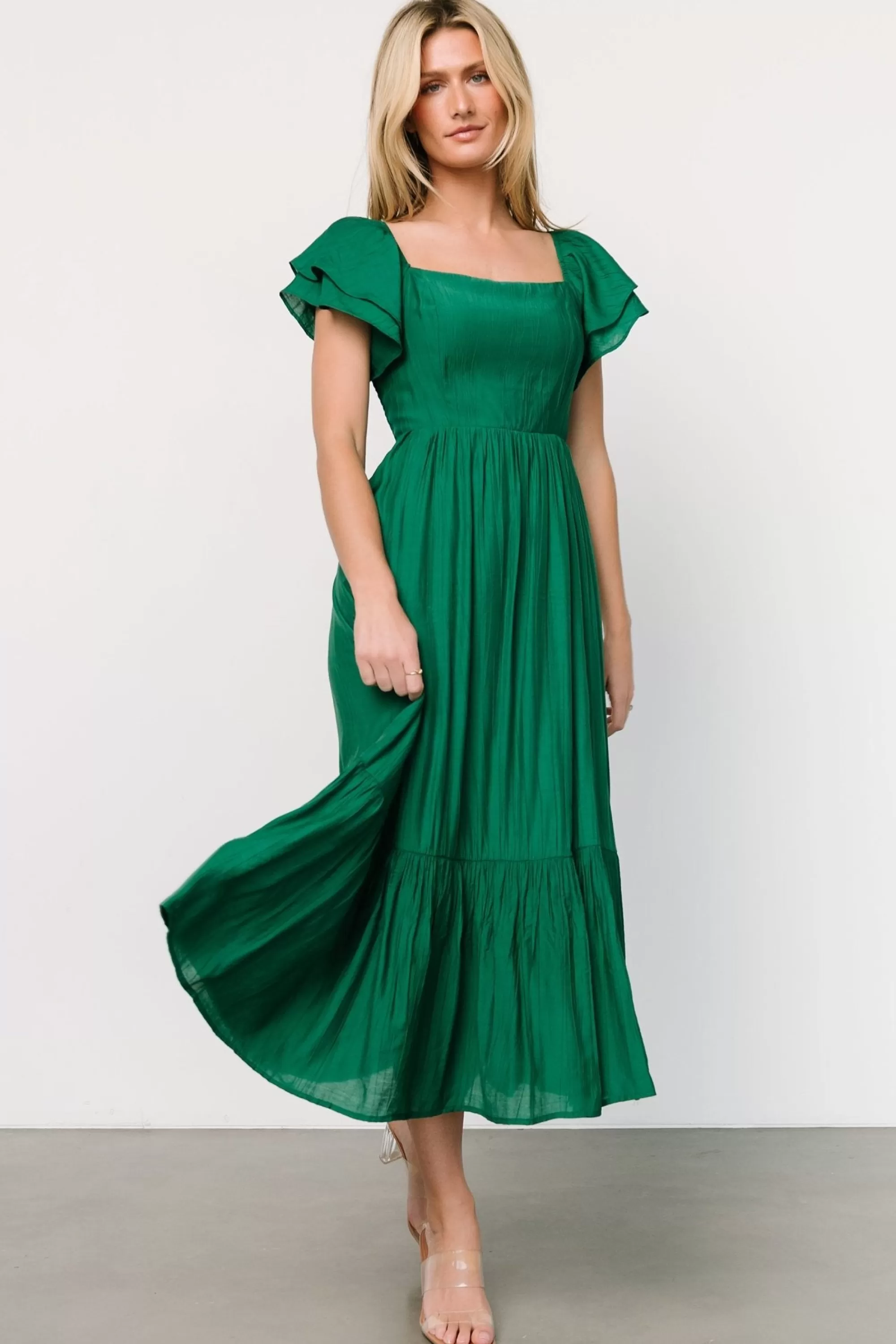 Baltic Born COMING SOON | Buttercup Midi Dress | Evergreen