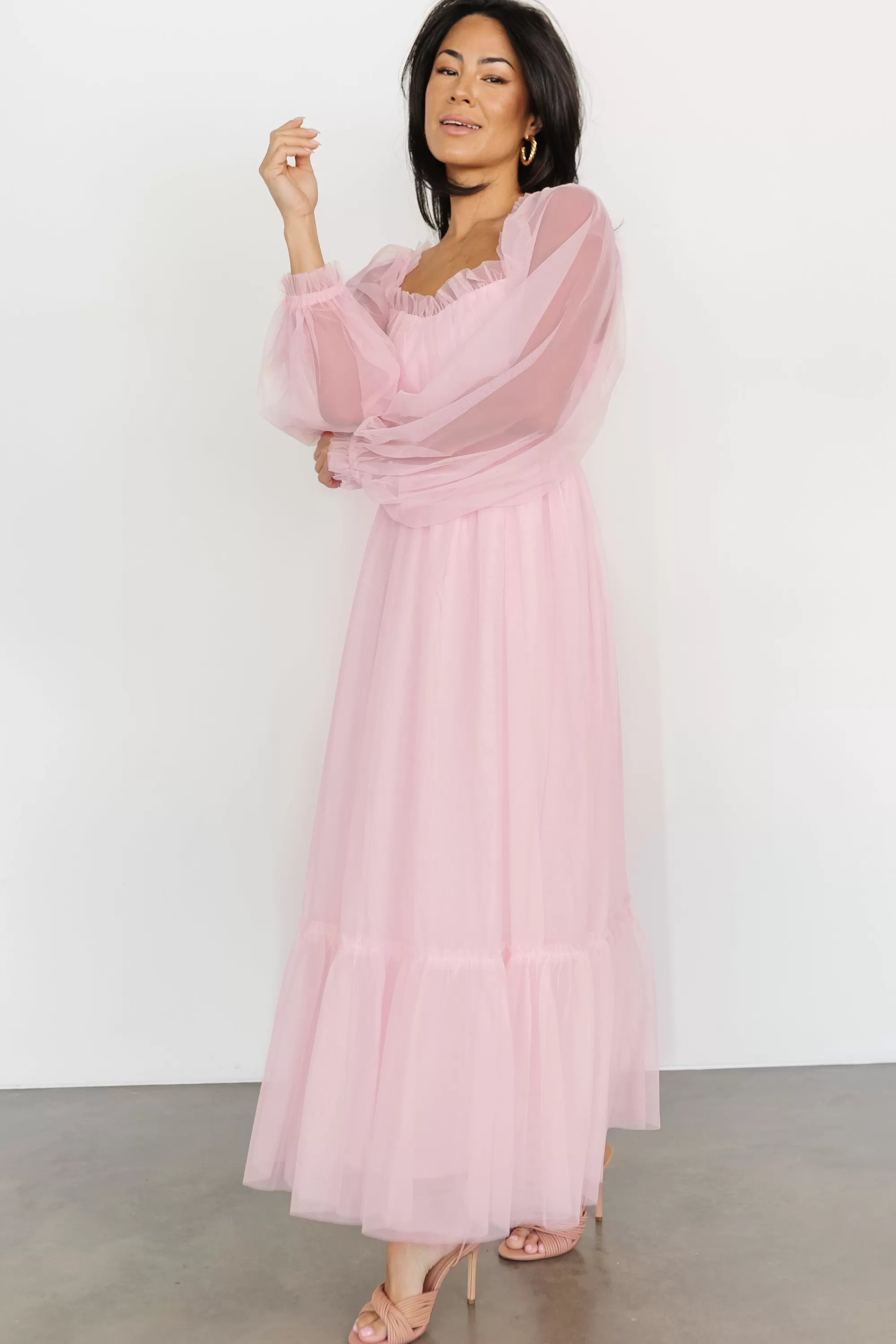 Baltic Born tulle styles | Cleobelle Maxi Dress | Rosy Pink