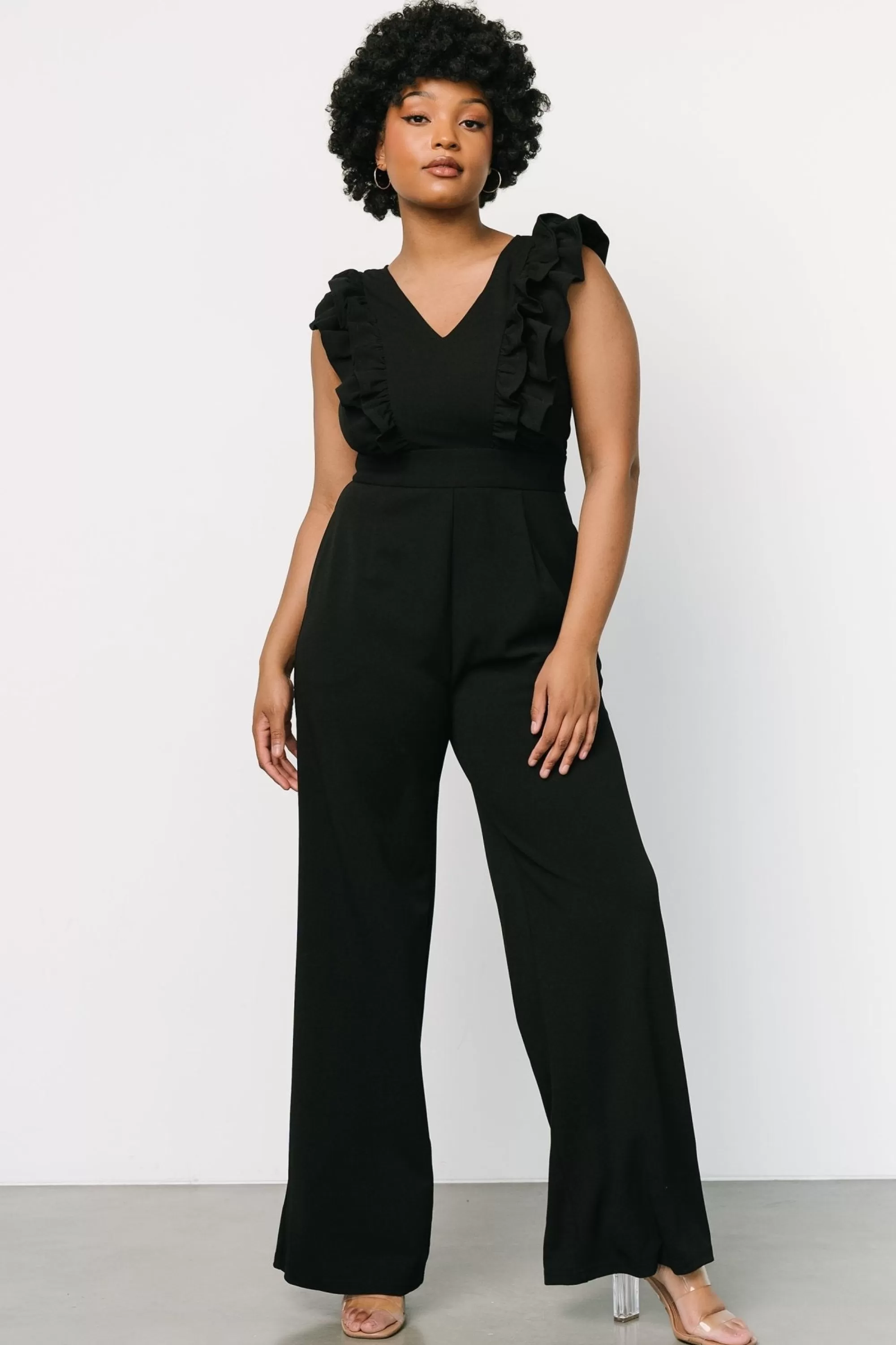 Baltic Born JUMPSUITS + ROMPERS | Descanso Ruffle Jumpsuit | Black