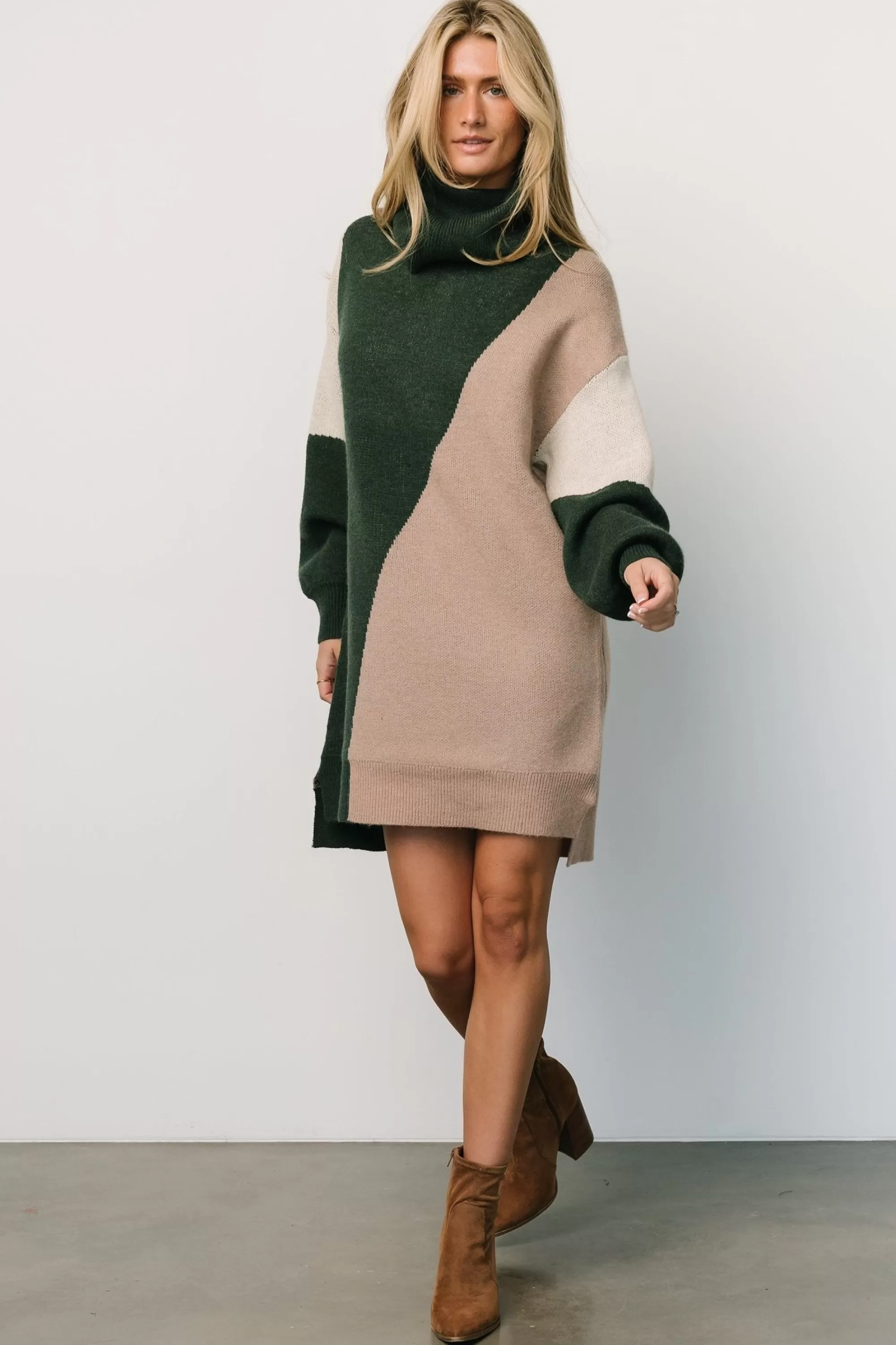 Baltic Born short dresses | TOPS | Diego Sweater Dress | Hunter Green Multi