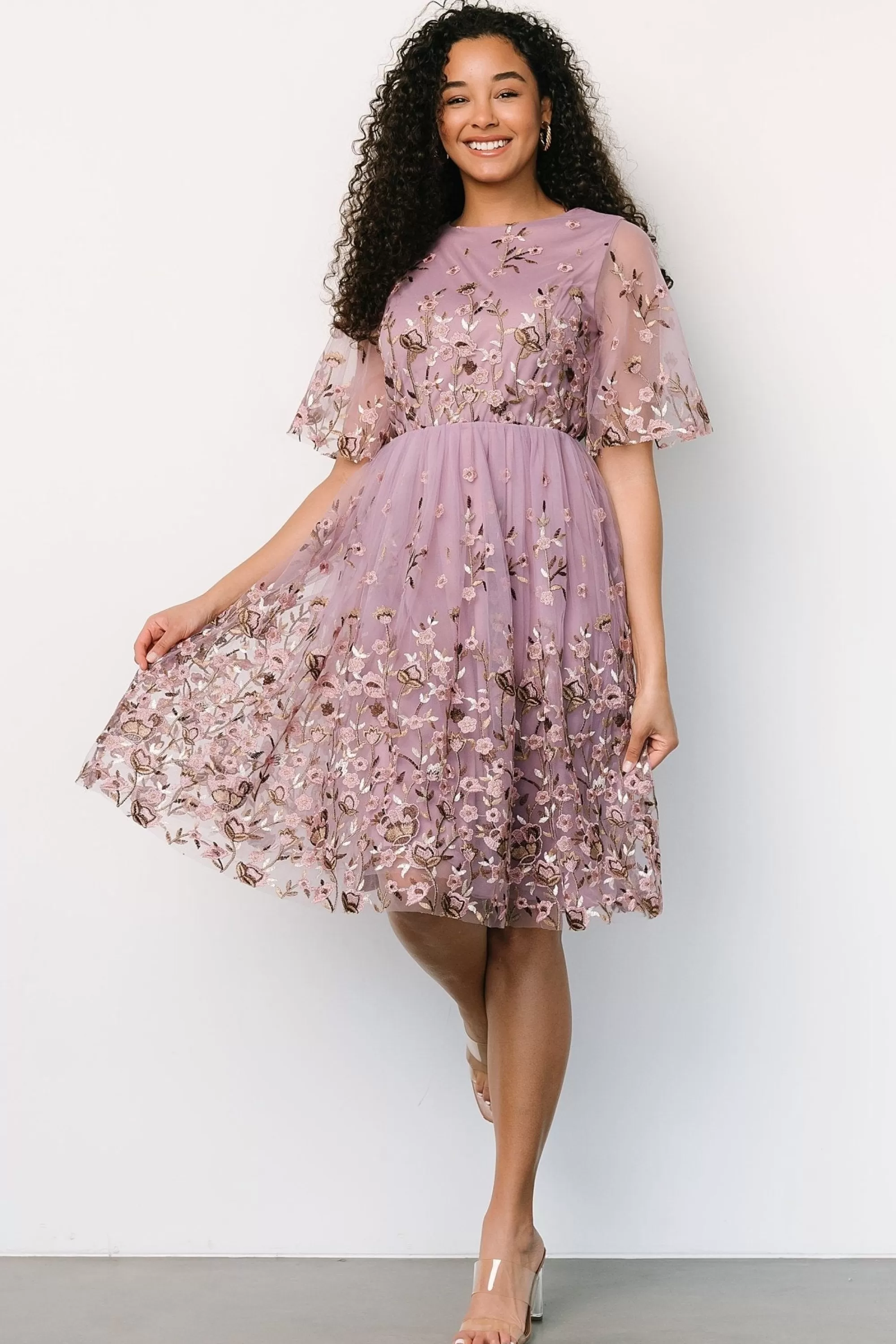 Baltic Born short dresses | Duchess Tulle Dress | Lilac Garden