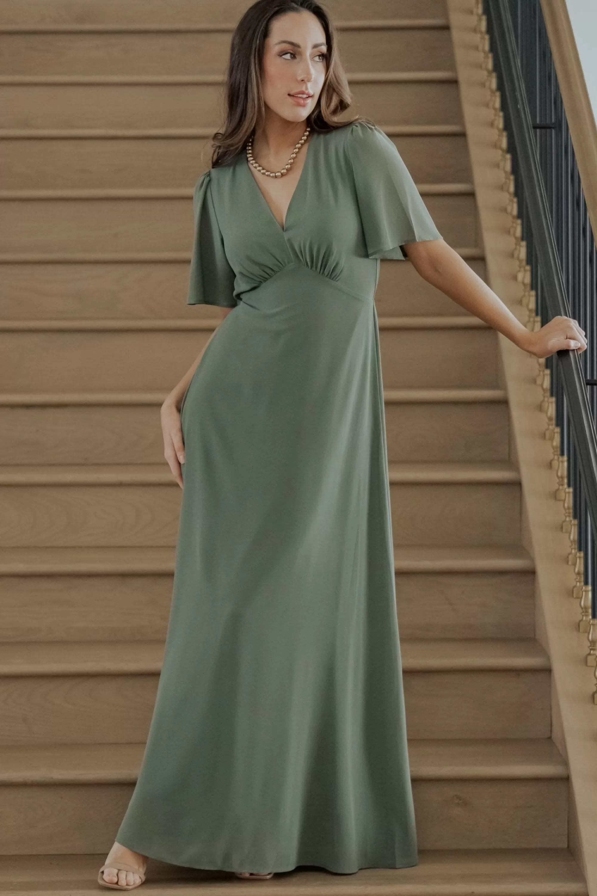 Baltic Born maxi dresses | WEDDING SUITE | Esti Maxi Dress | Dark Sage