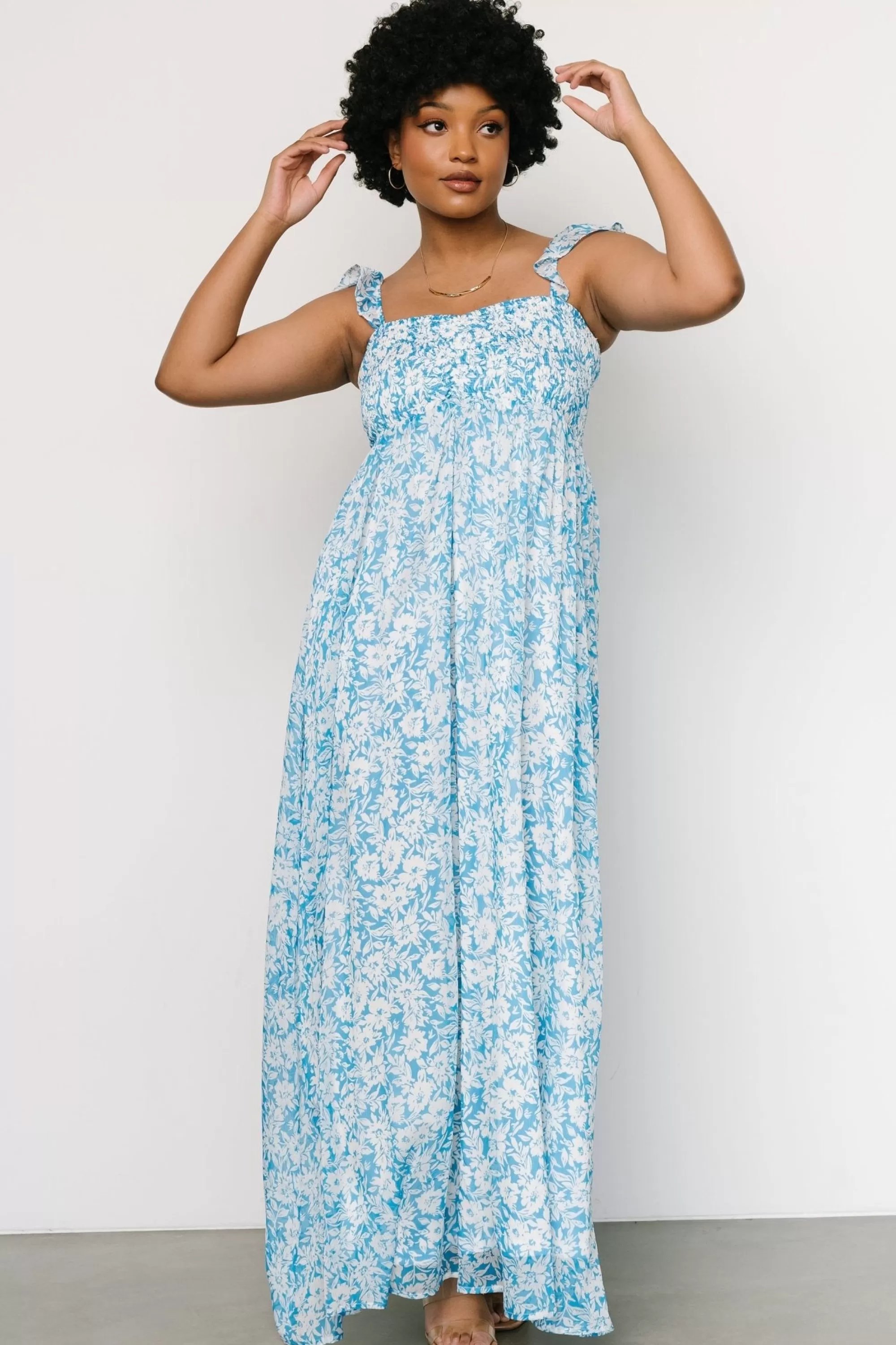 Baltic Born maxi dresses | Evanthe Maxi Dress | Blue + White Floral