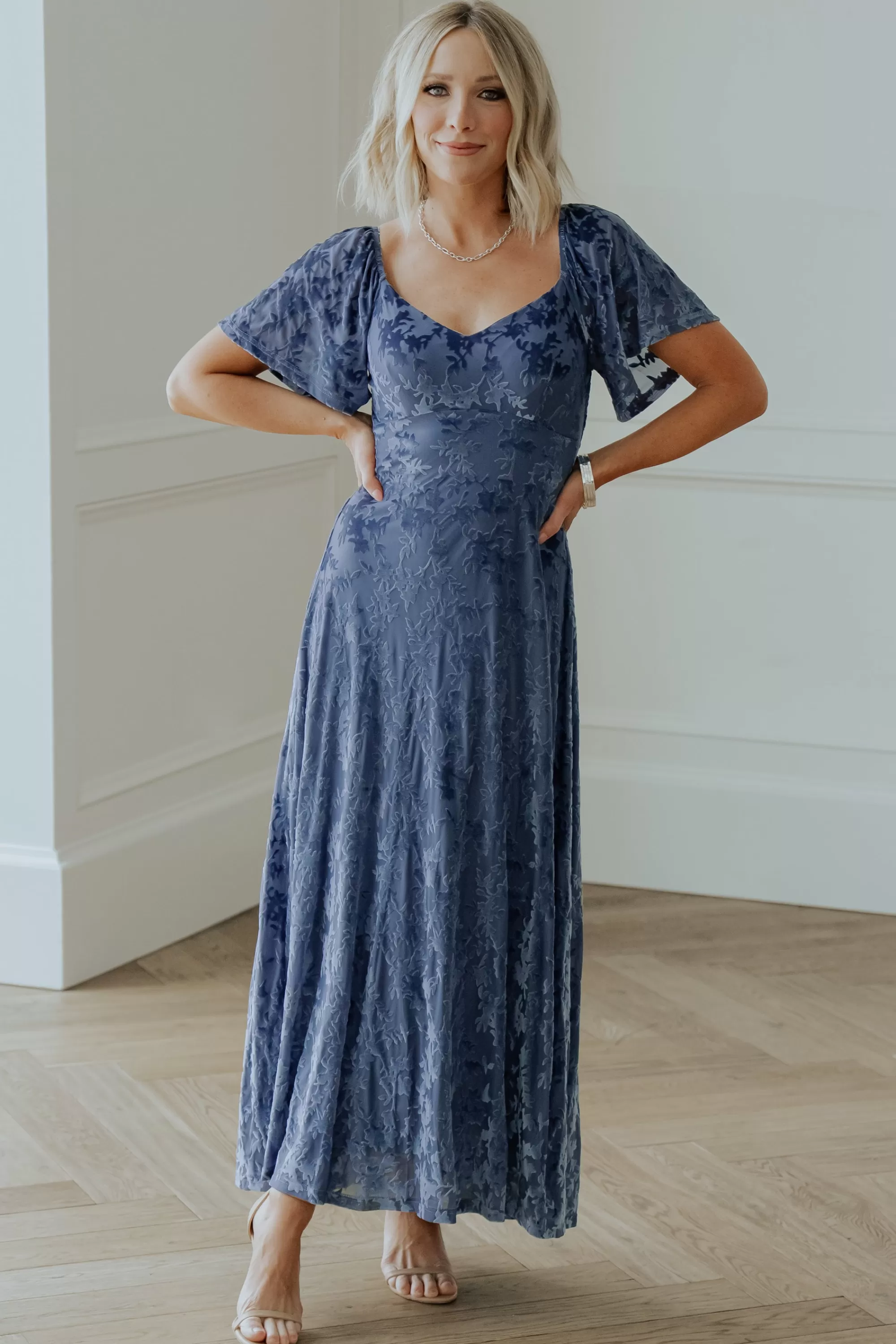 Baltic Born maxi dresses | WEDDING SUITE | Everley Velvet Maxi Dress | Whisper Blue