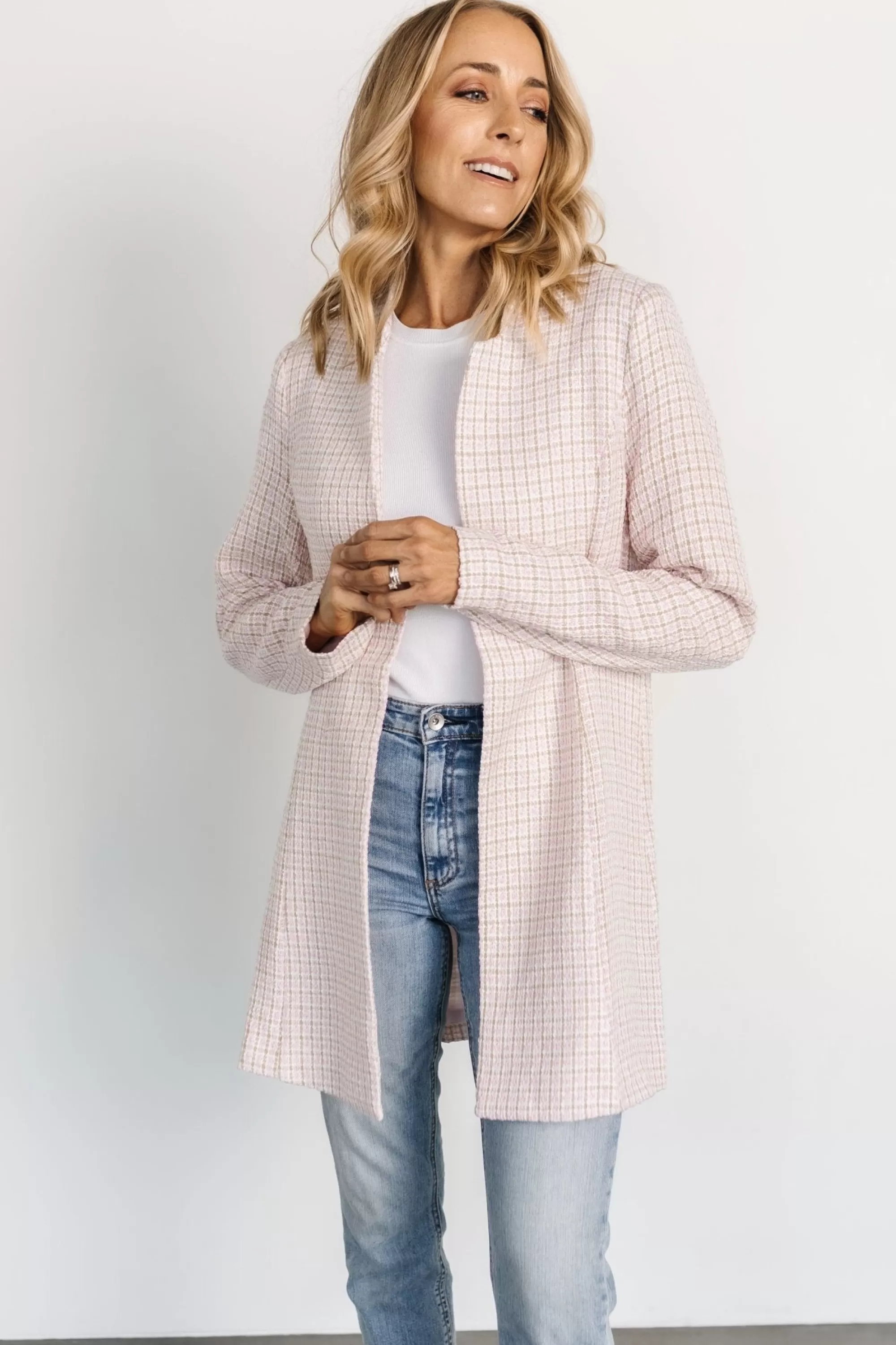 Baltic Born outerwear | EXTENDED SIZING | Fanny Plaid Jacket | Pink