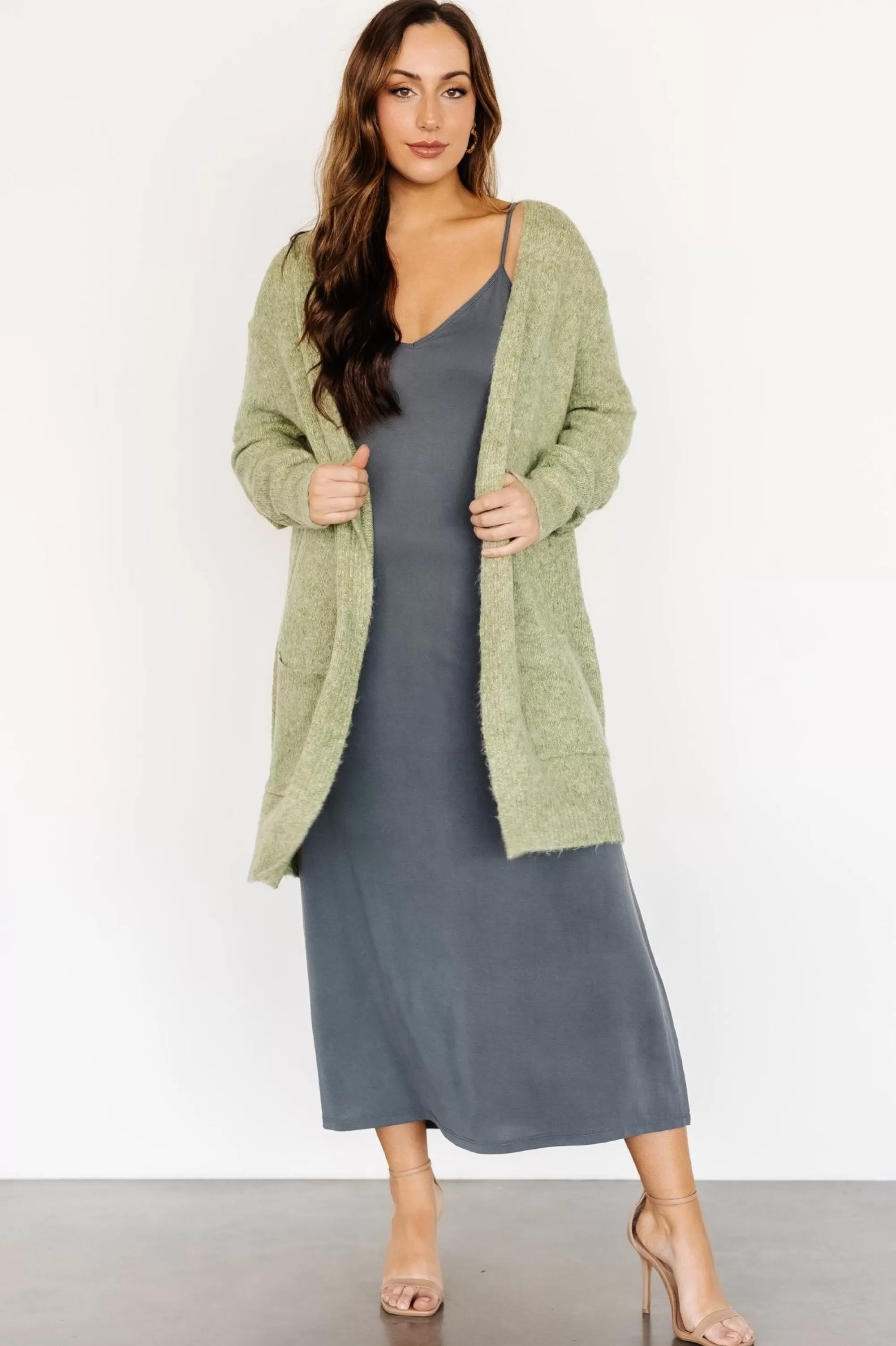 Baltic Born cardigans | Fletcher Oversized Cardigan | Dusty Sage