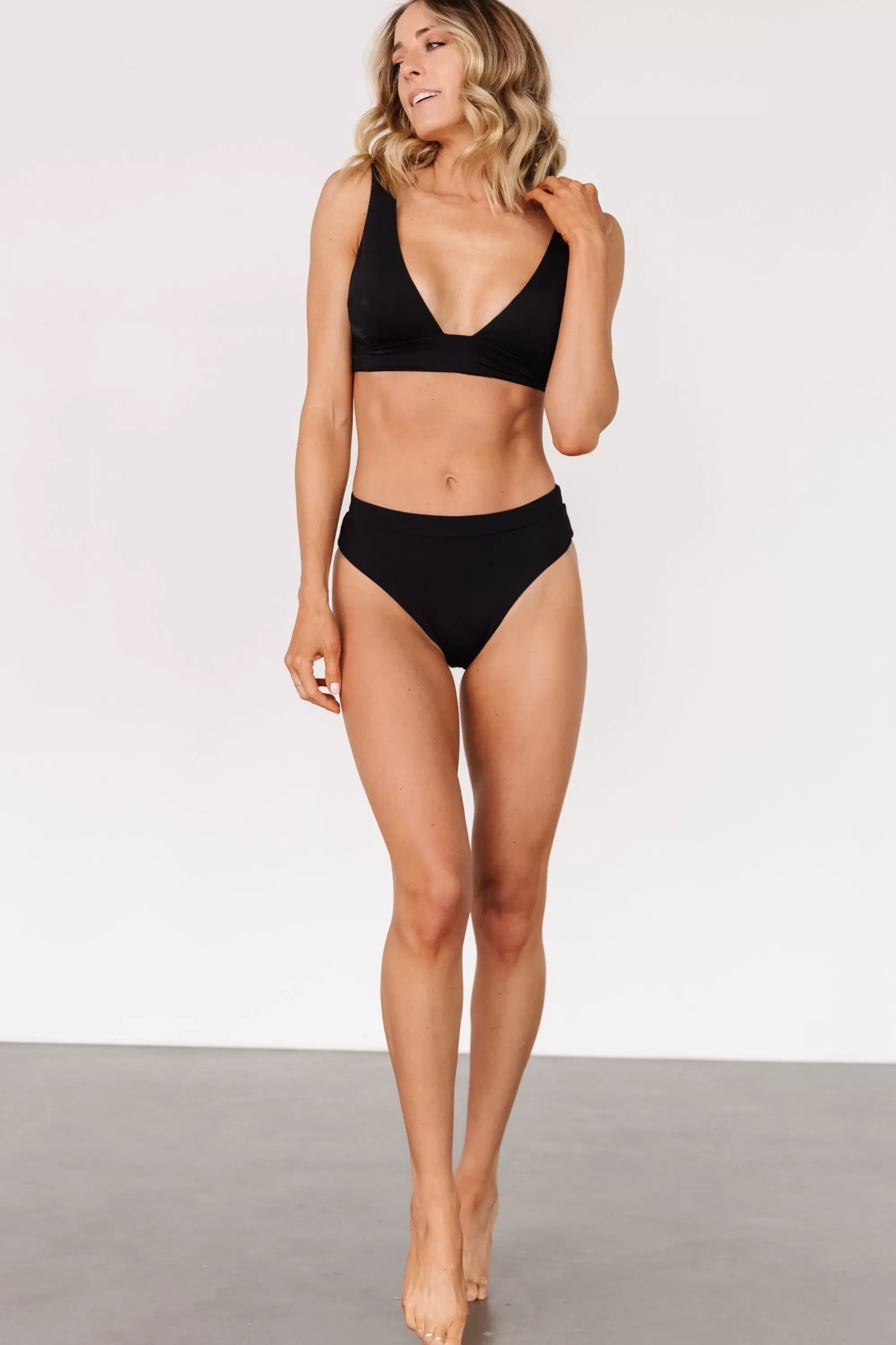 Baltic Born bikini | Formentera High Waist Bikini Bottom | Black