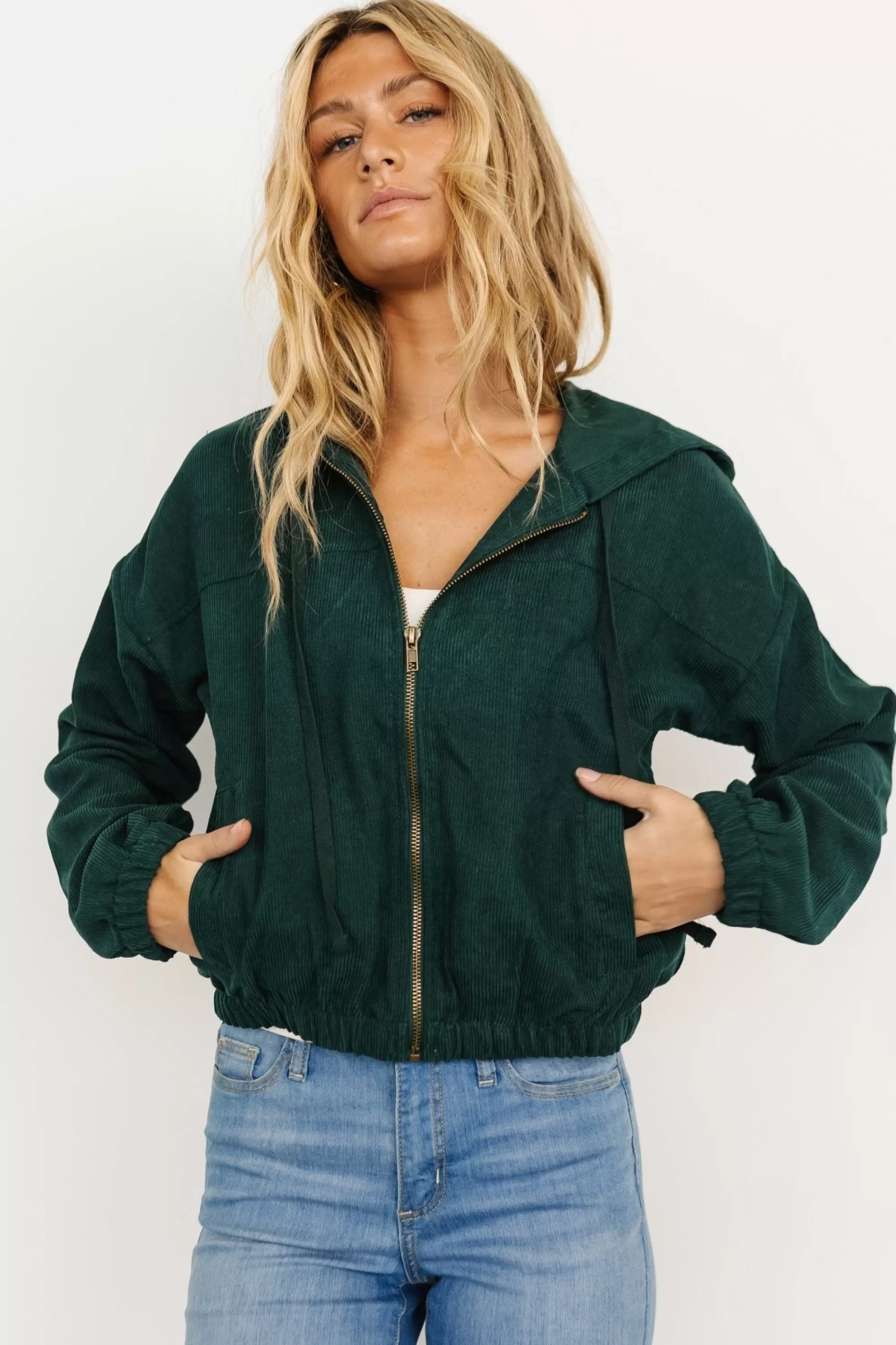 Baltic Born outerwear | Frankie Zip Jacket | Dark Green