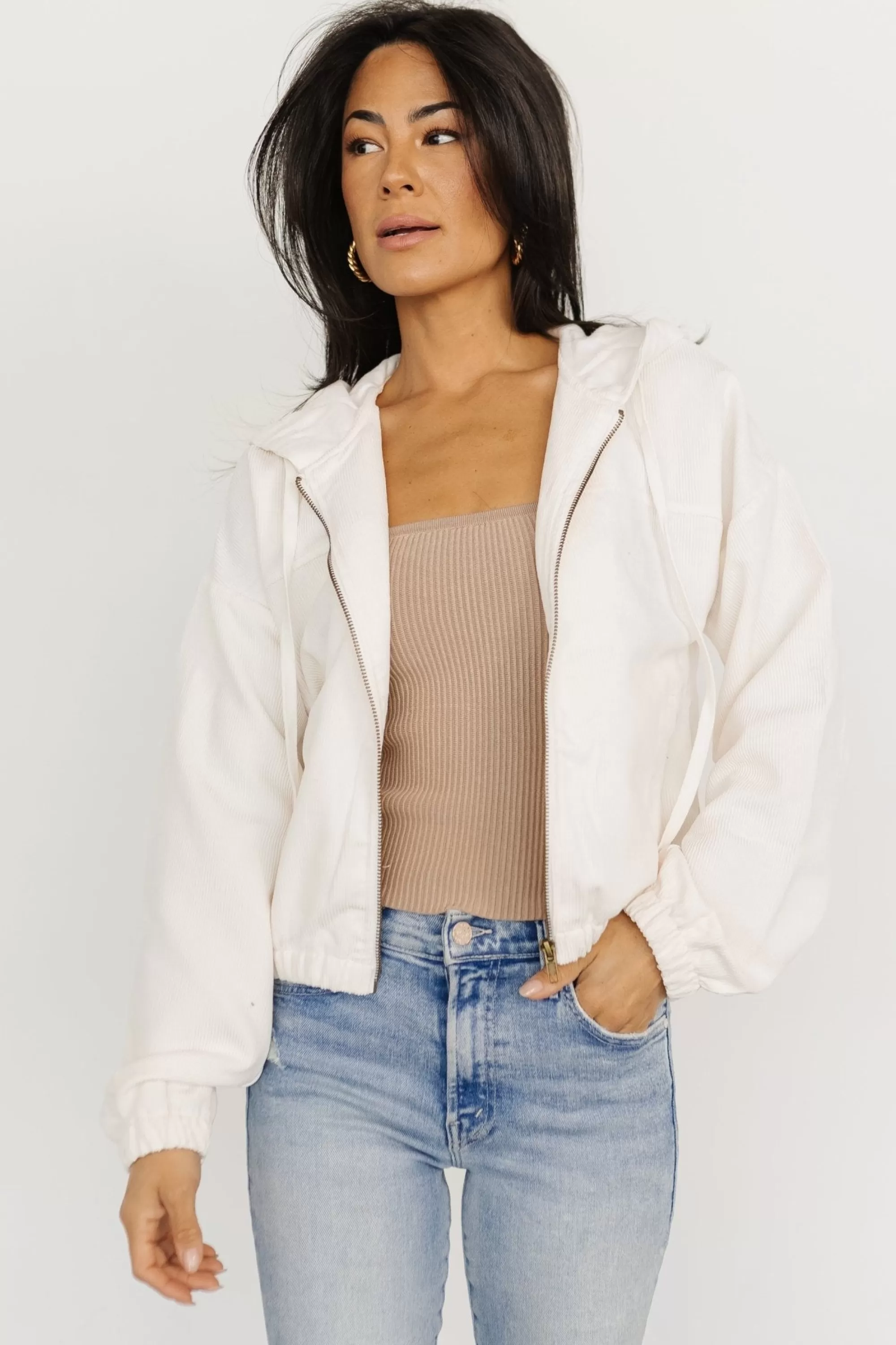 Baltic Born outerwear | Frankie Zip Jacket | Ivory