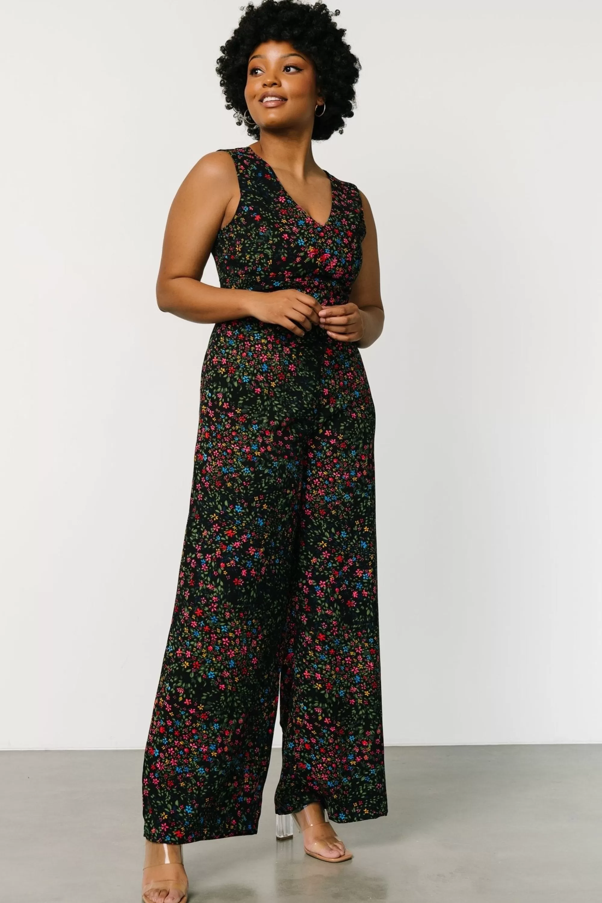 Baltic Born JUMPSUITS + ROMPERS | Frazier Jumpsuit | Black Multi Floral