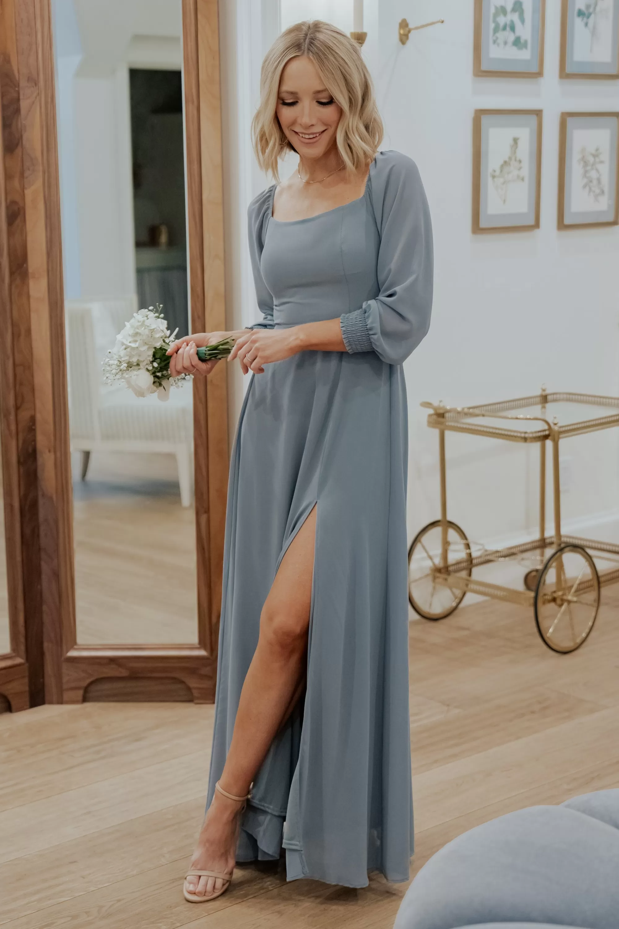 Baltic Born maxi dresses | WEDDING SUITE | Giselle Maxi Dress | Dusty Blue