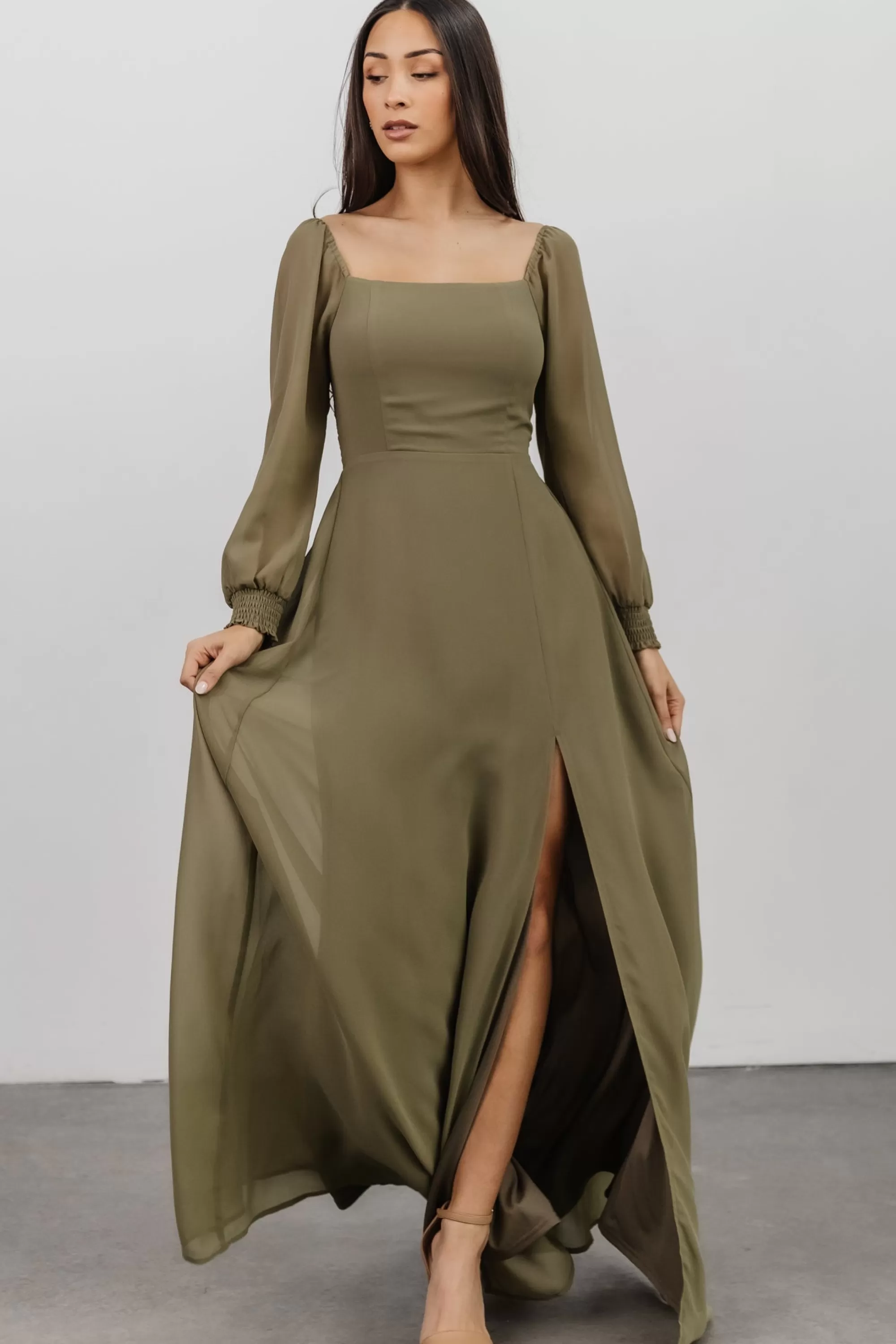 Baltic Born maxi dresses | WEDDING SUITE | Giselle Maxi Dress | Dusty Olive