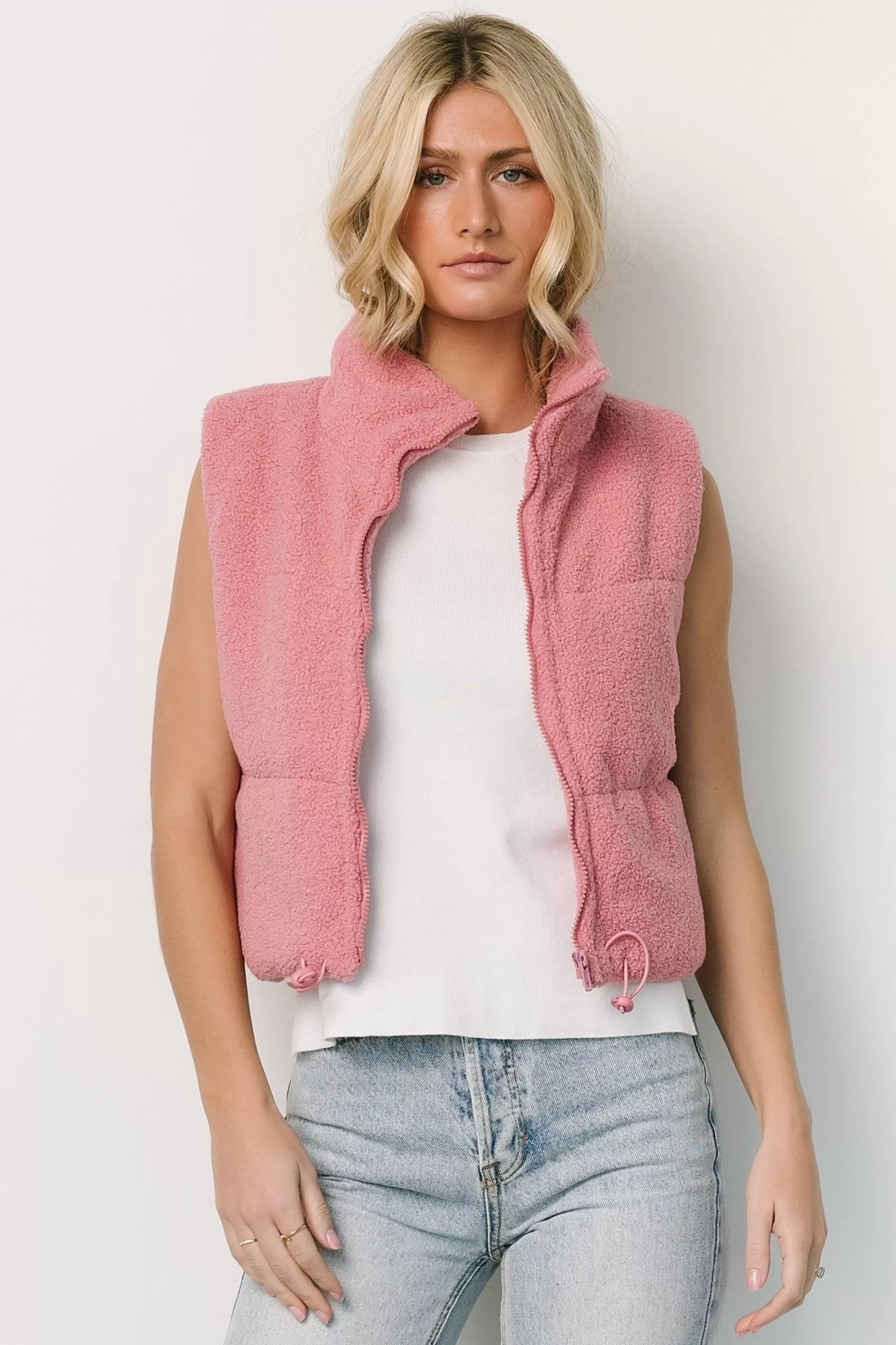 Baltic Born outerwear | Glenwood Zip Vest | Pink