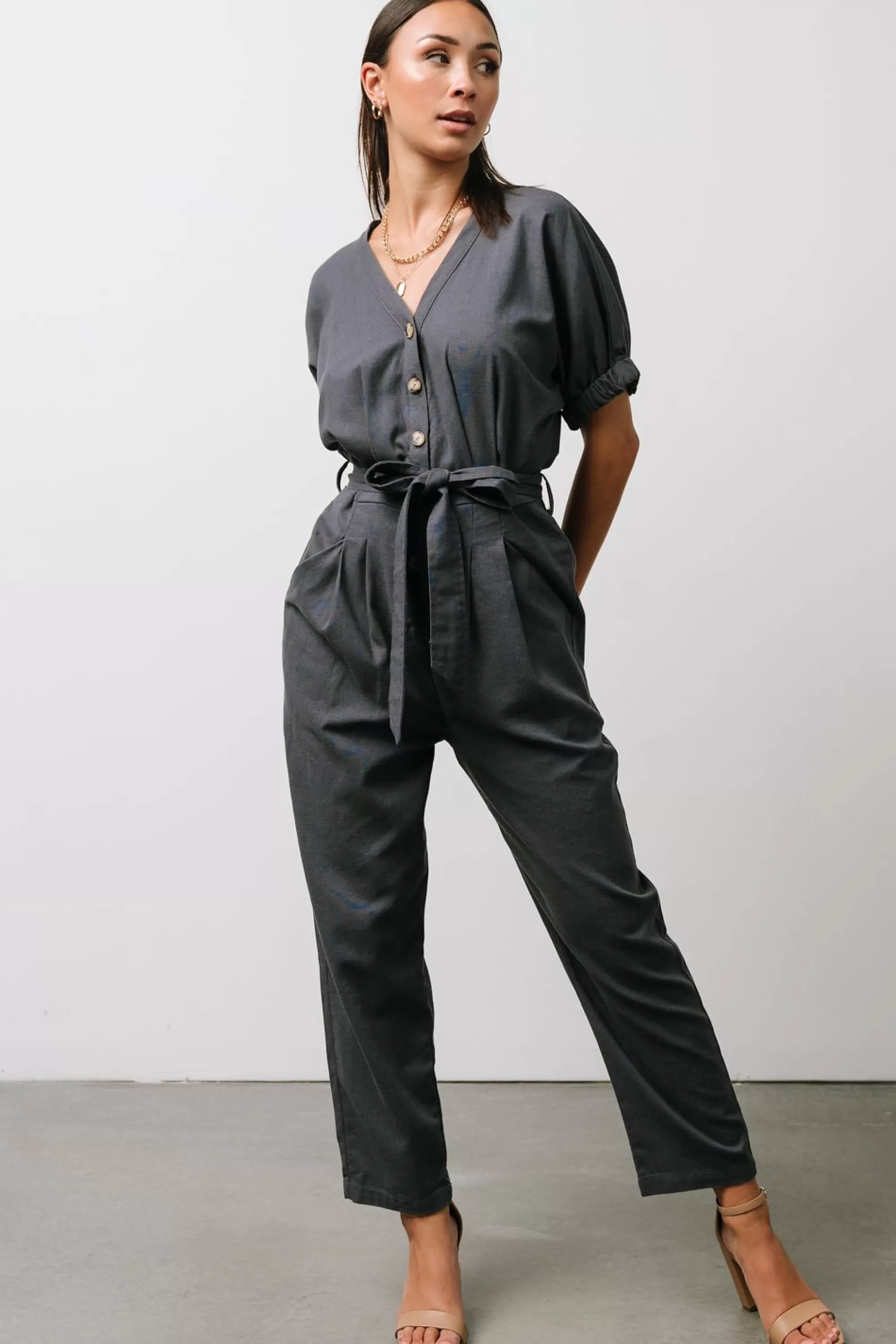 Baltic Born SALE | Heidi Jumpsuit | Dark Slate