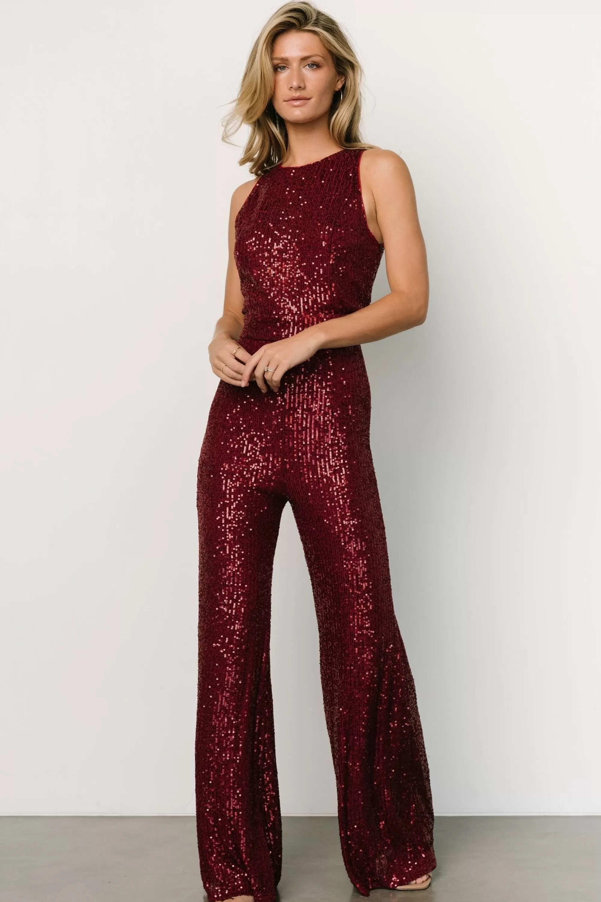 Baltic Born JUMPSUITS + ROMPERS | Hillary Sequin Jumpsuit | Wine