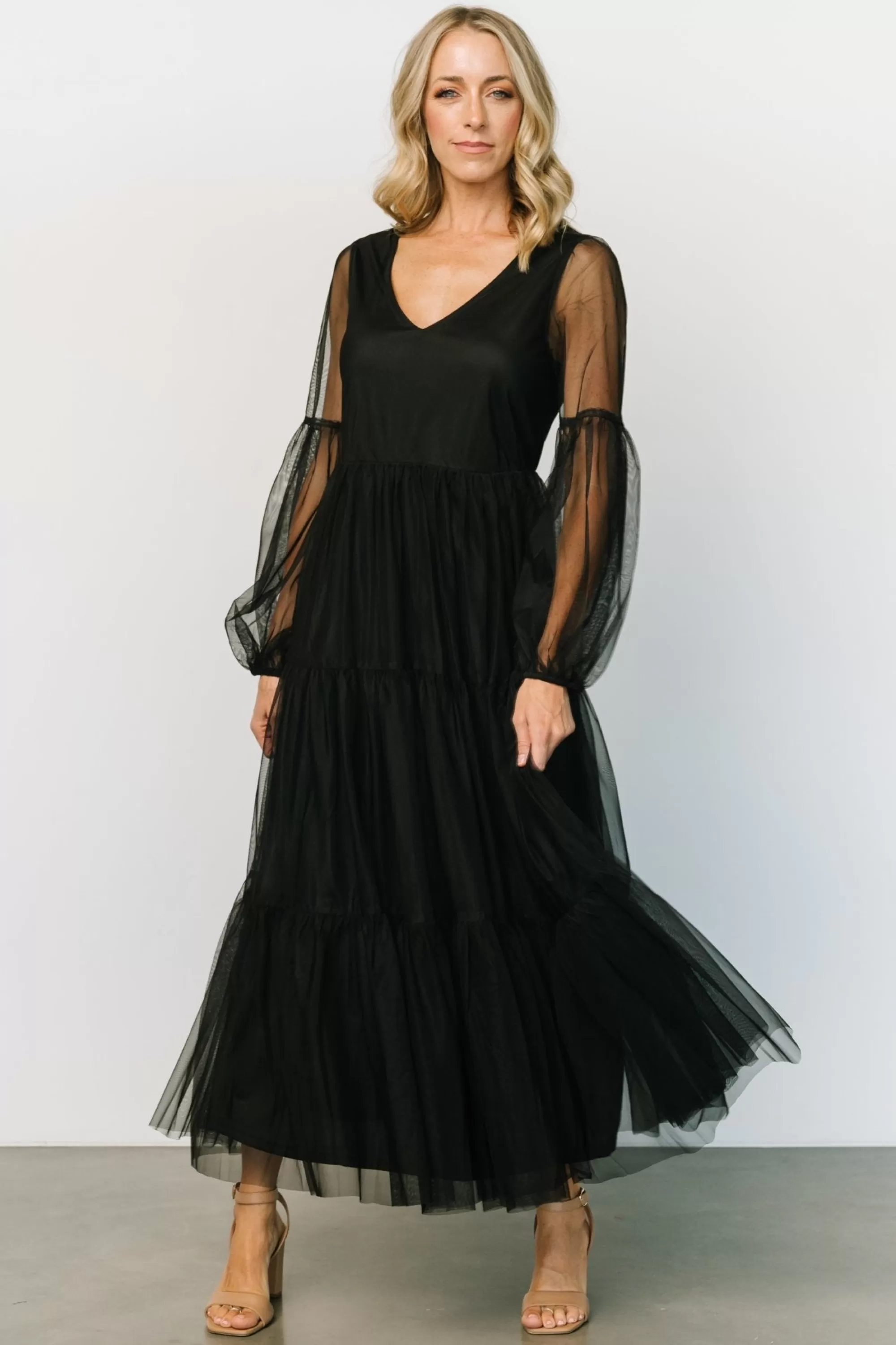 Baltic Born tulle styles | COMING SOON | Hoffman Tulle Maxi Dress | Black