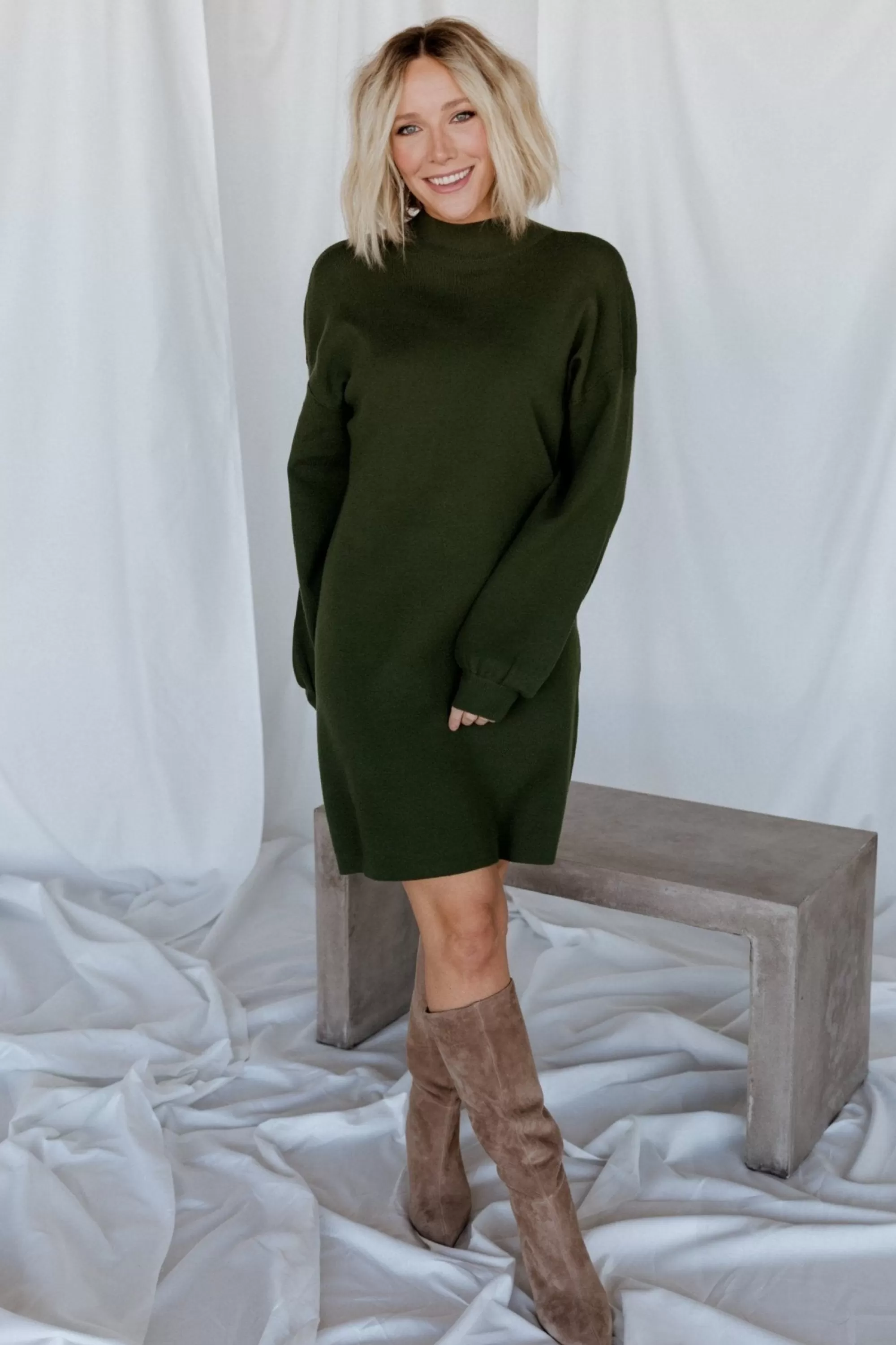 Baltic Born short dresses | TOPS | Jennings Sweater Dress | Deep Olive