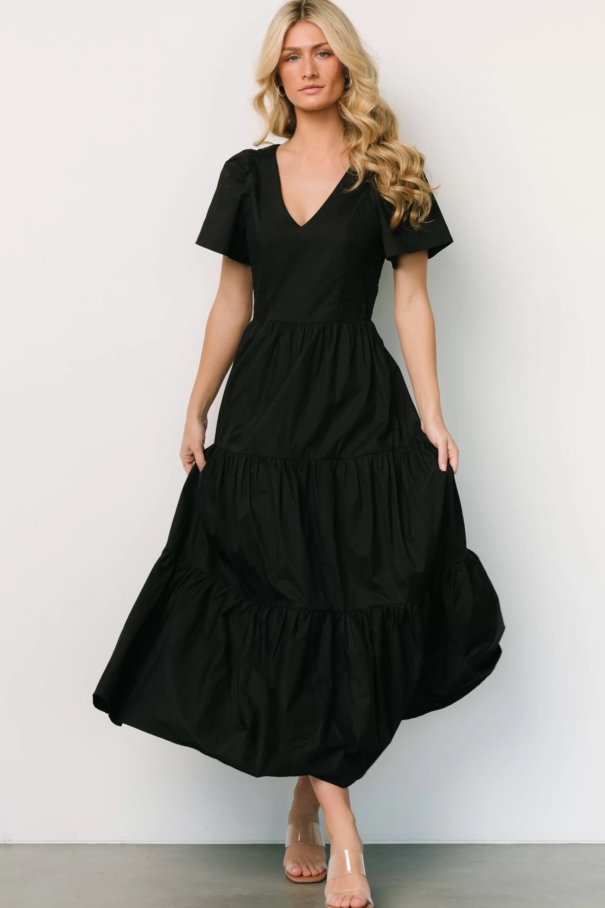 Baltic Born SALE | Johanne Poplin Dress | Black