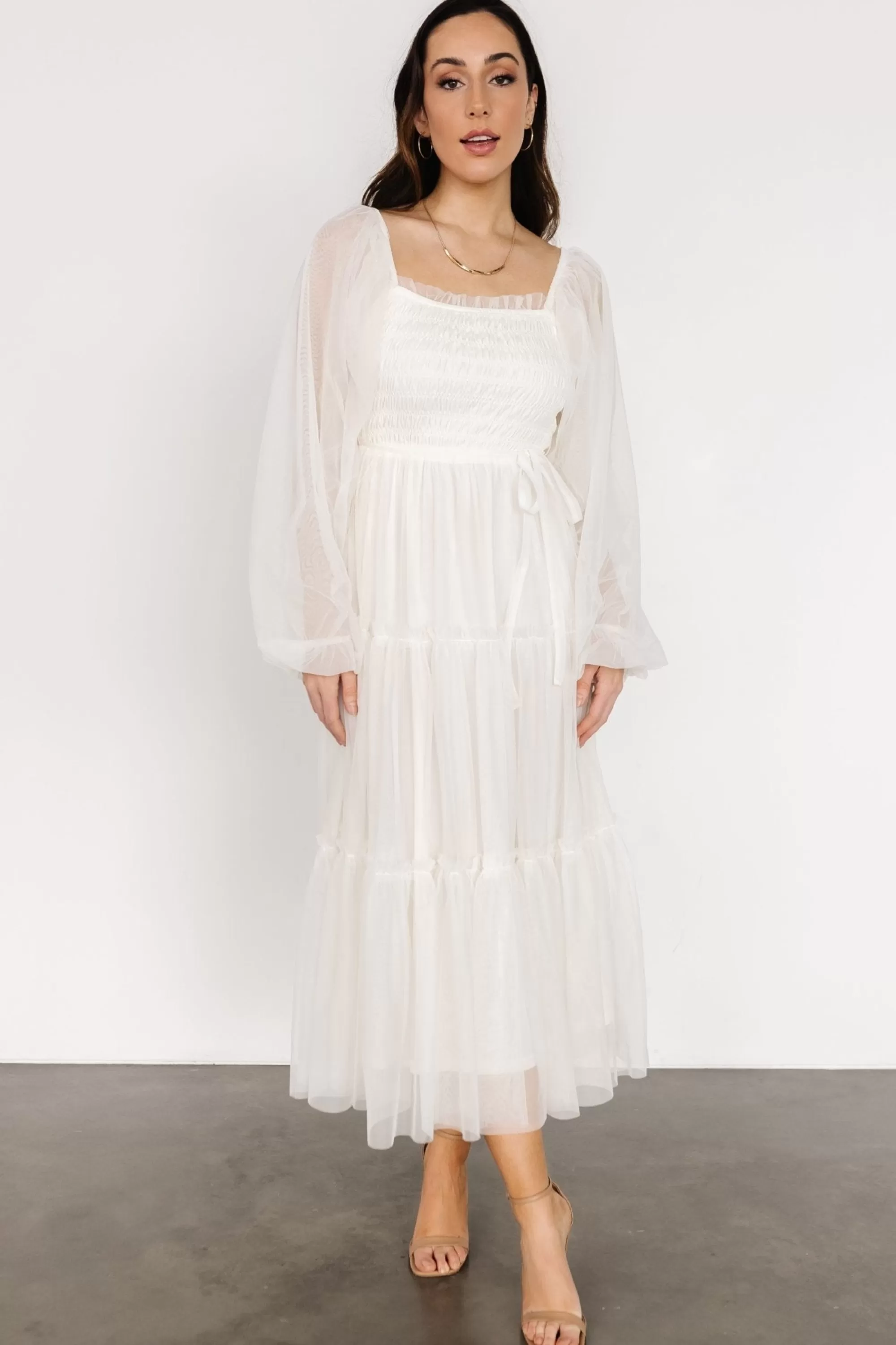 Baltic Born maxi dresses | WEDDING SUITE | Katrina Tulle Maxi Dress | Cream