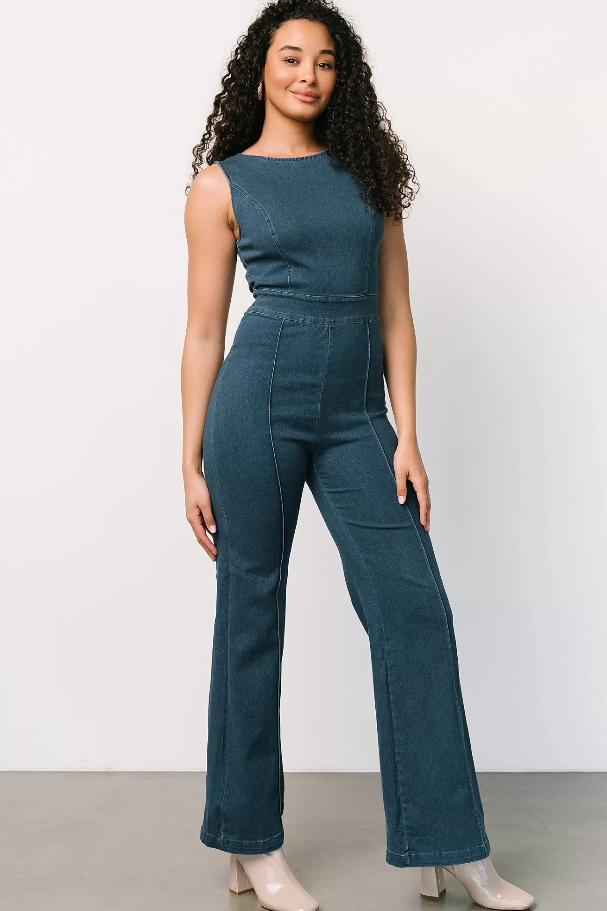 Baltic Born JUMPSUITS + ROMPERS | Katy Tank Jumpsuit | Denim Blue