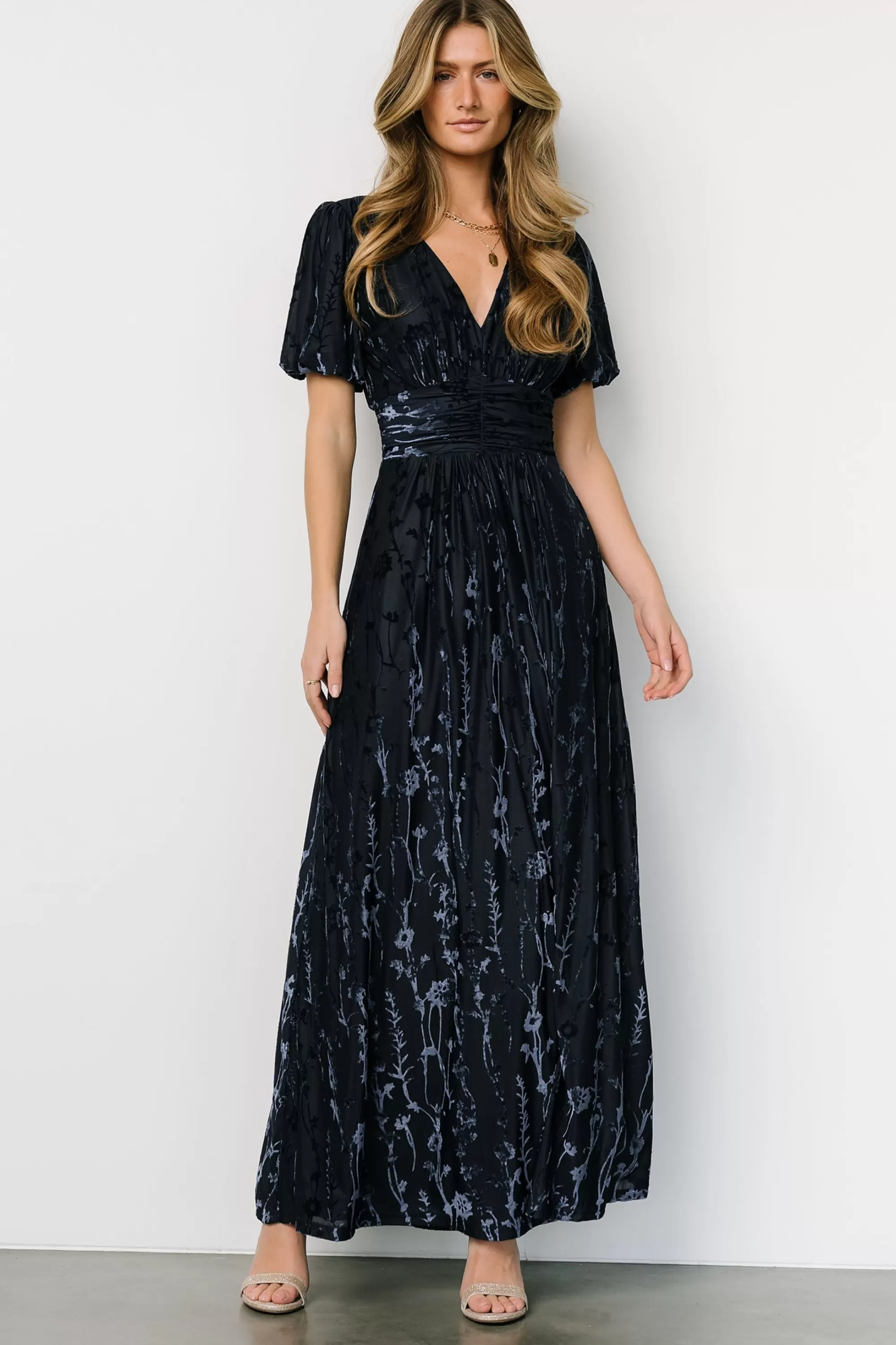 Baltic Born maxi dresses | EXTENDED SIZING | Leslie Velvet Maxi Dress | Deep Blue