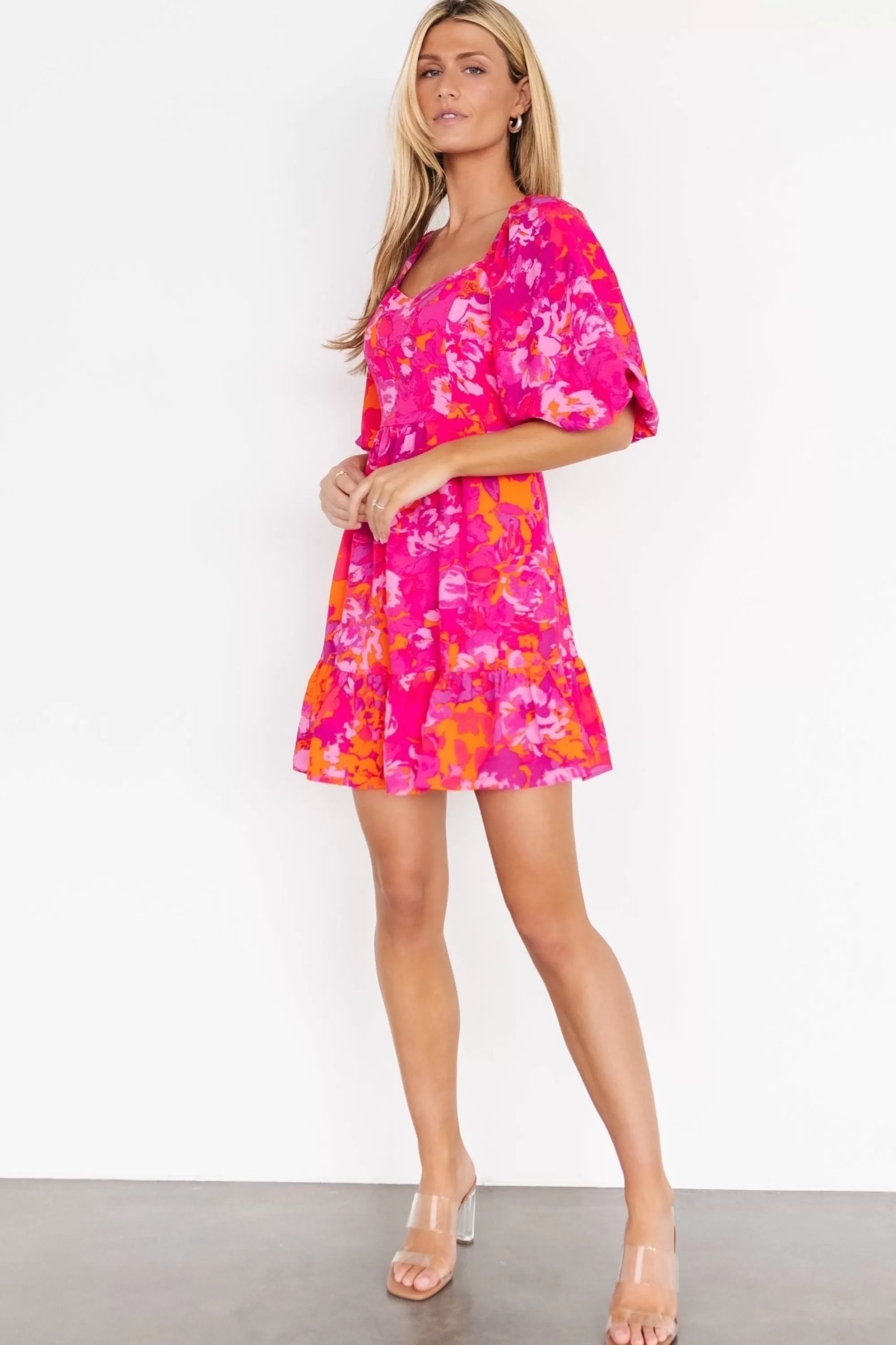 Baltic Born short dresses | Levy Sweetheart Mini Dress | Fuchsia Multi