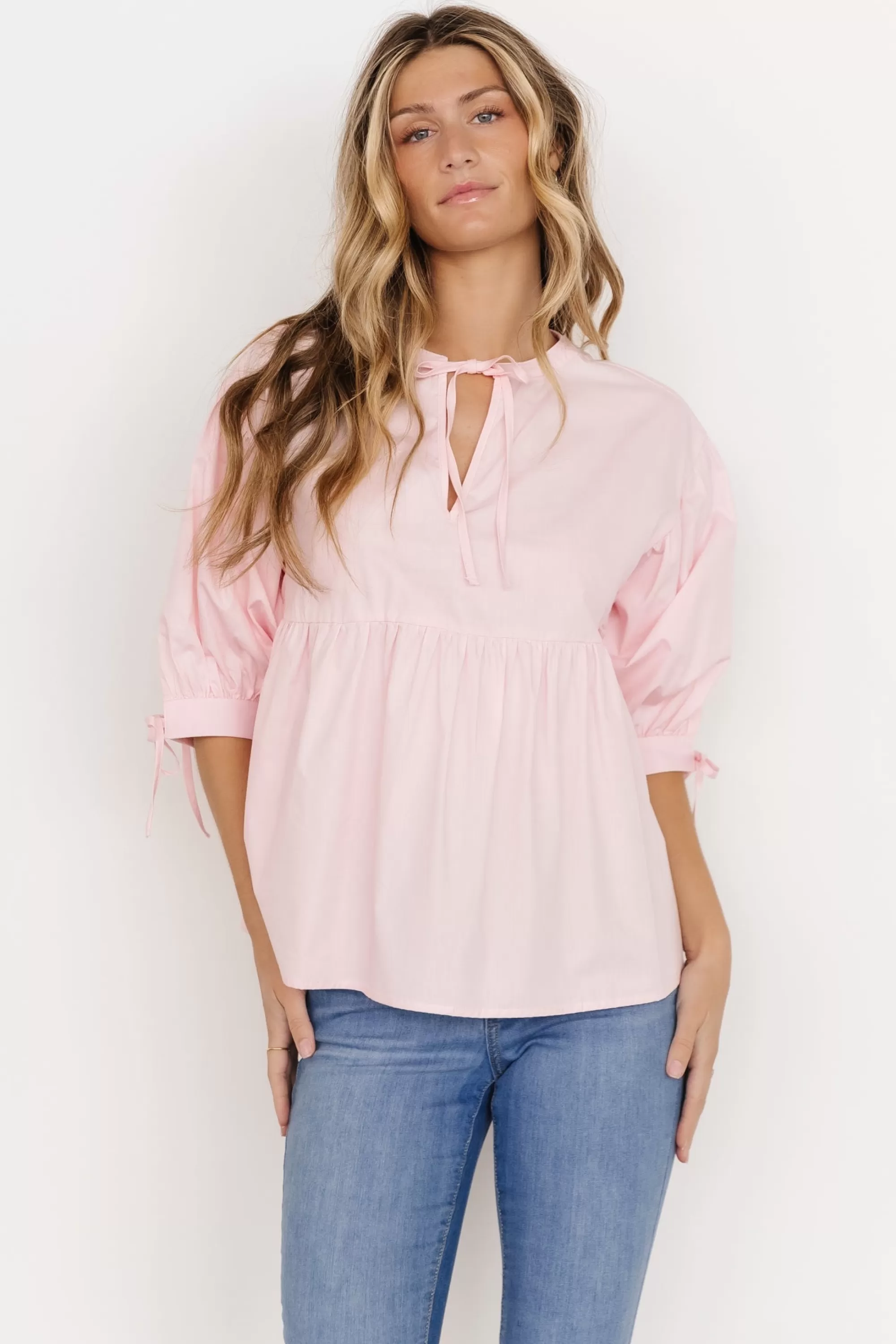 Baltic Born blouses + shirts | Lexi Tie Top | Pink