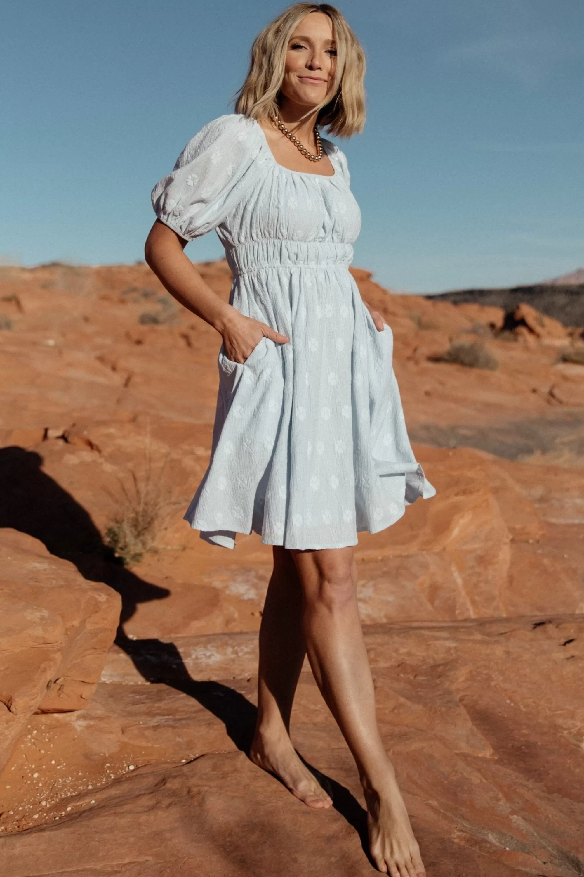 Baltic Born short dresses | EXTENDED SIZING | Lexington Short Dress | Blue