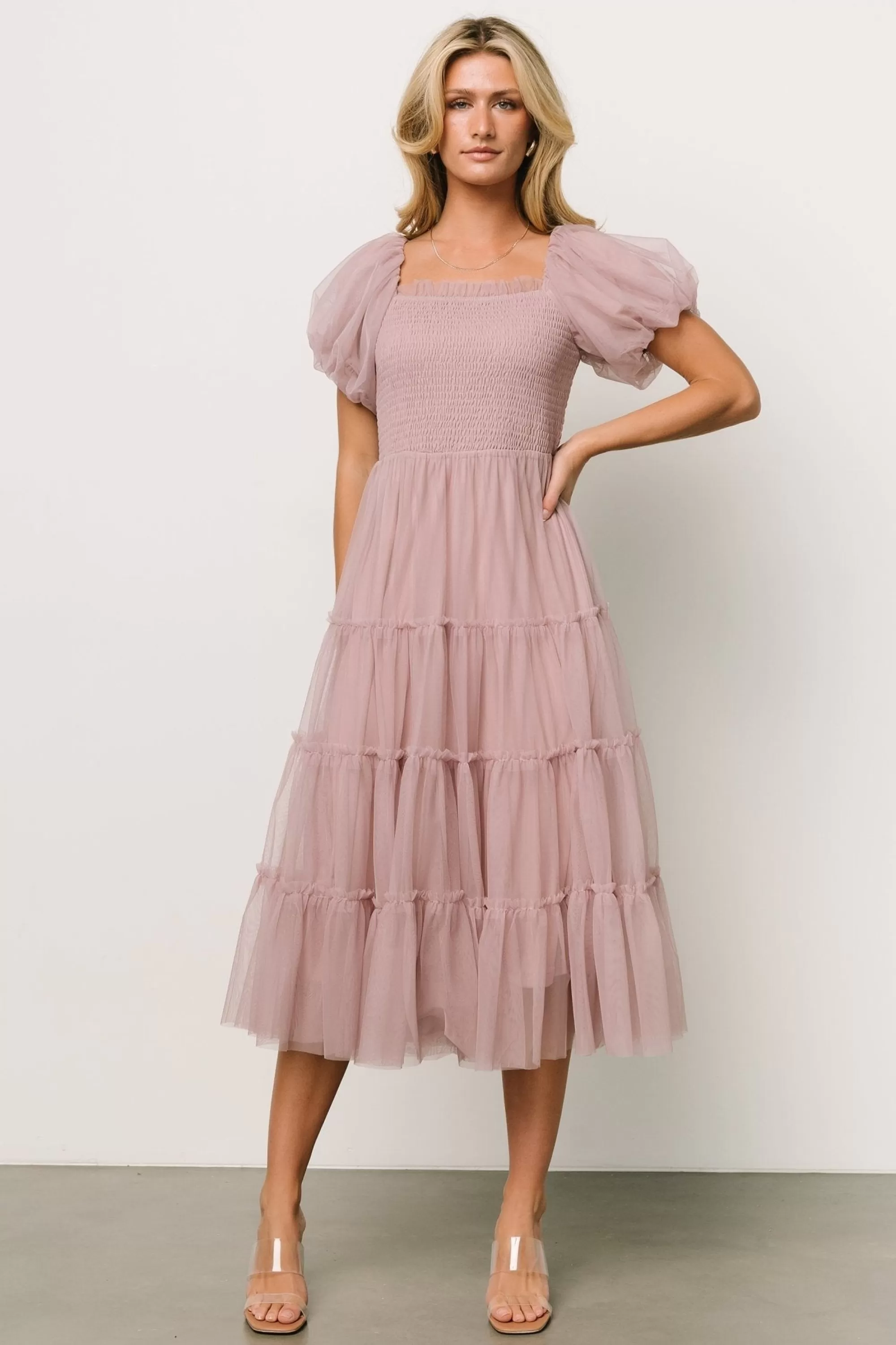 Baltic Born tulle styles | Liv Tulle Midi Dress | Dusty Lilac