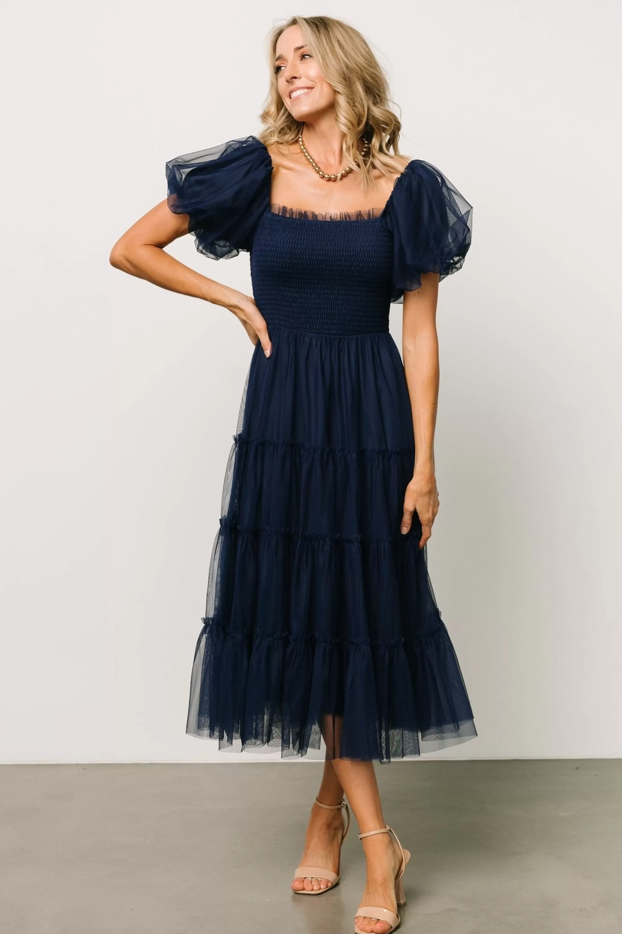 Baltic Born tulle styles | Liv Tulle Midi Dress | Navy