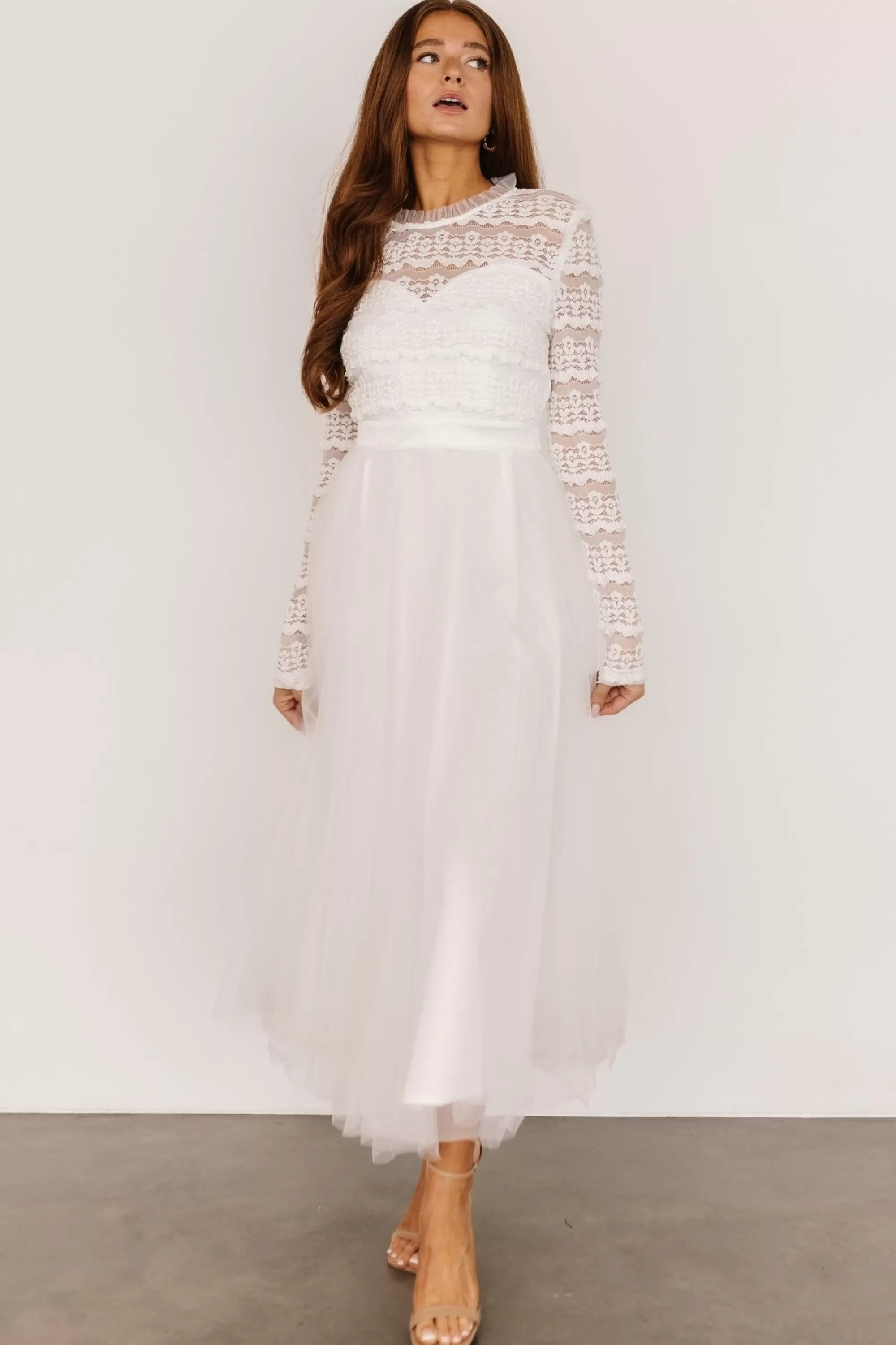 Baltic Born DRESSES | midi dresses | Lonnie Tulle Dress | Off White