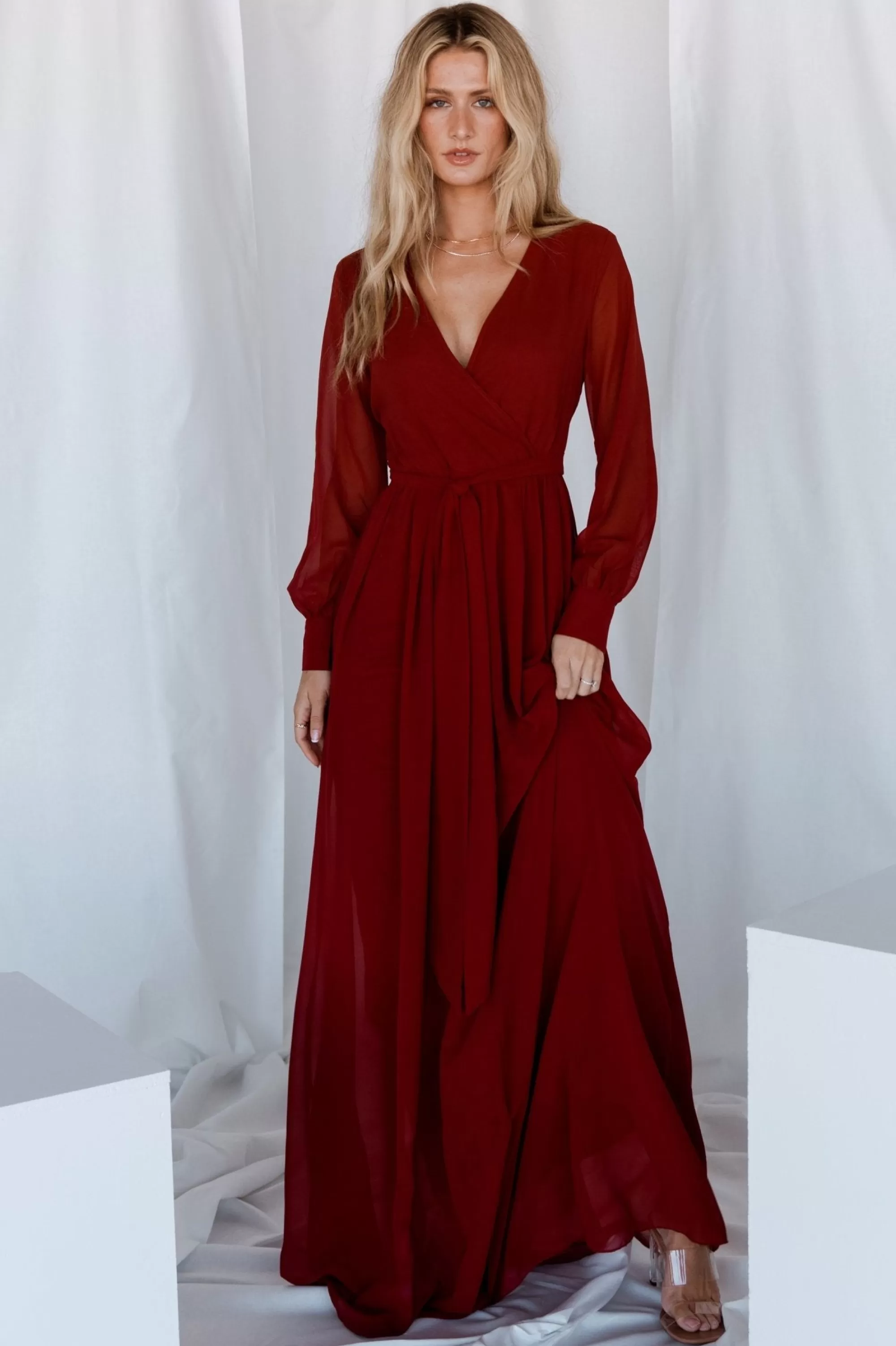 Baltic Born SALE | Lydia Maxi Dress | Burgundy