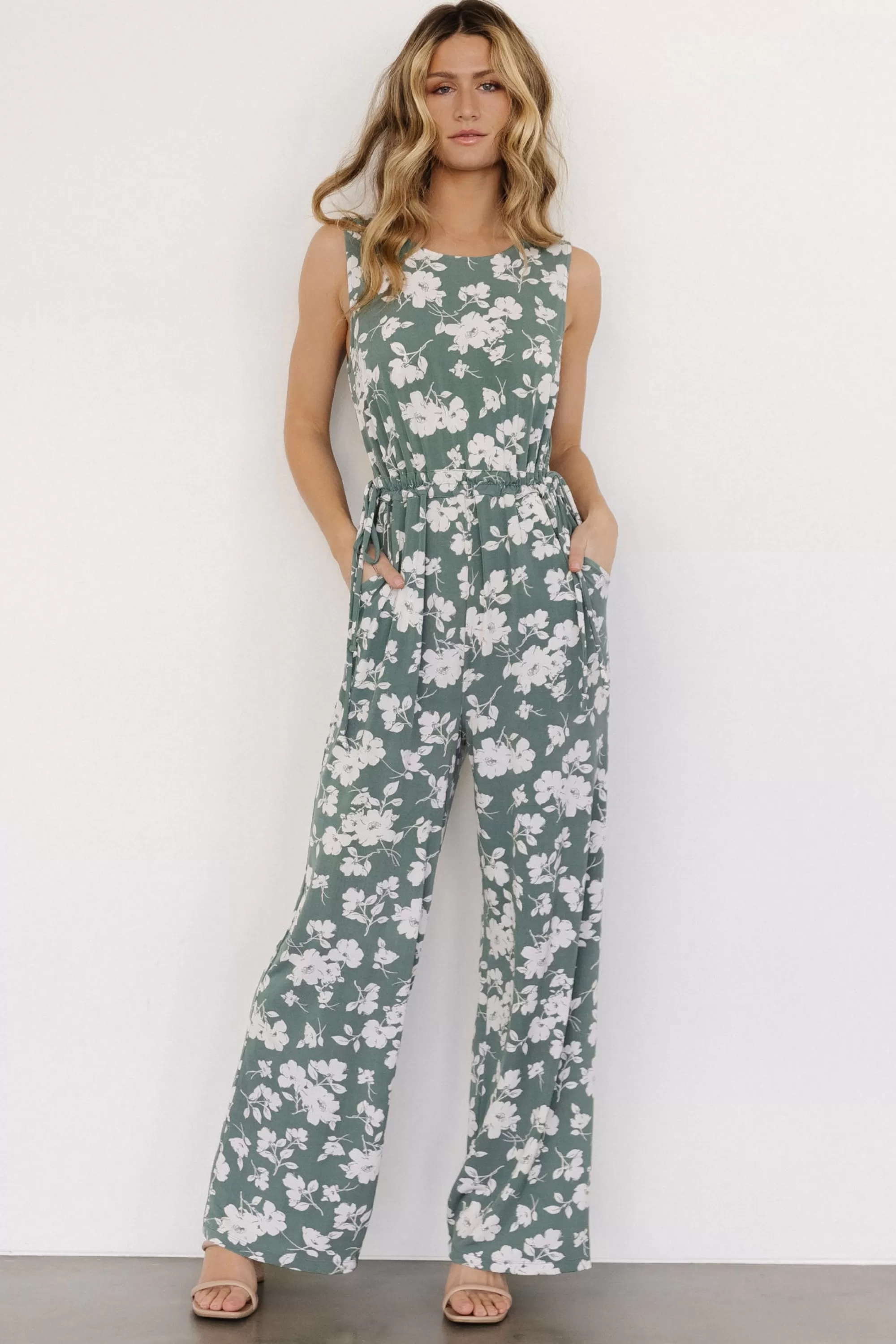 Baltic Born JUMPSUITS + ROMPERS | Margaux Jumpsuit | Dusty Green + Ivory