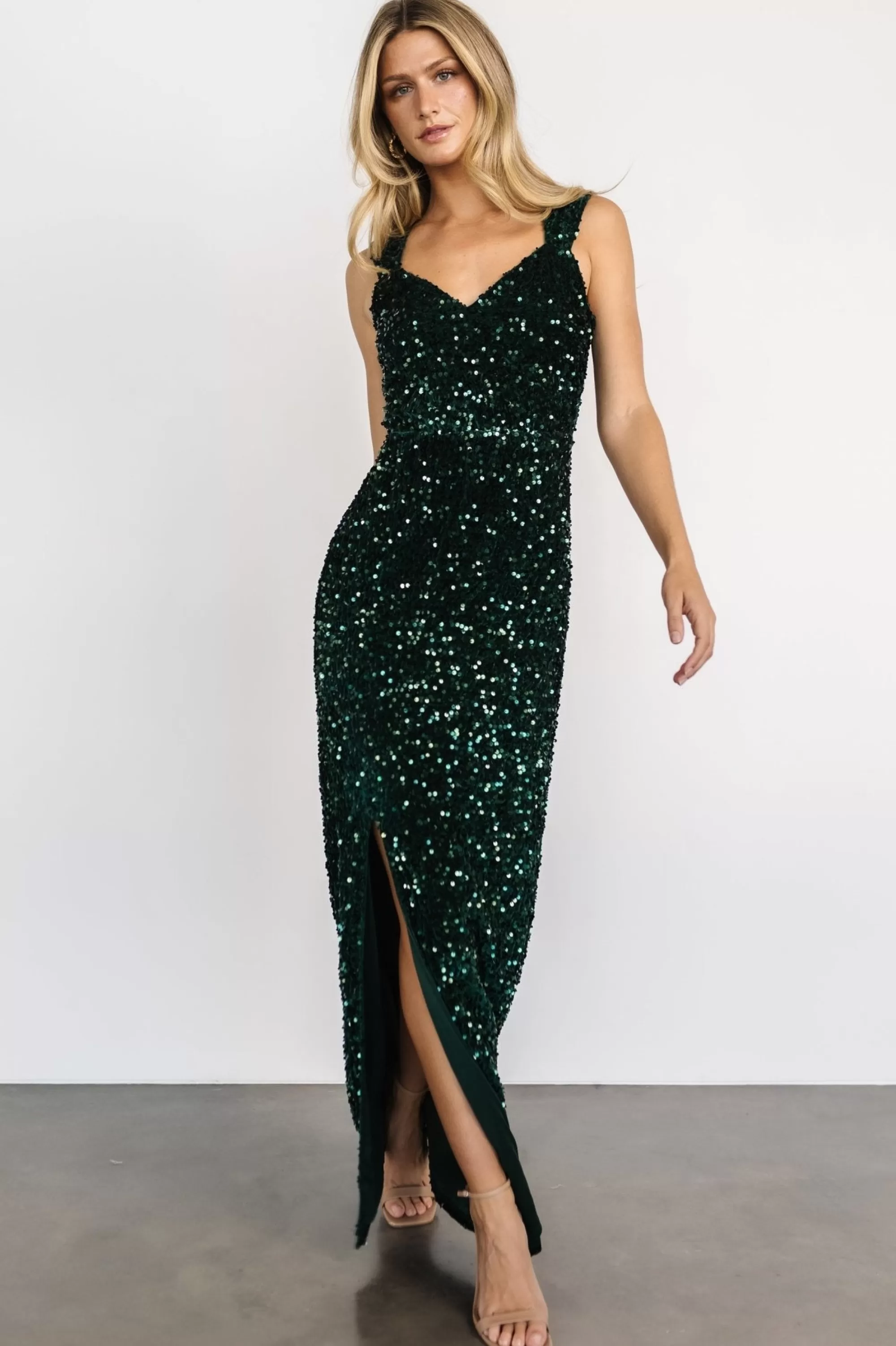 Baltic Born COMING SOON | Marilyn Sequin Maxi Gown | Emerald