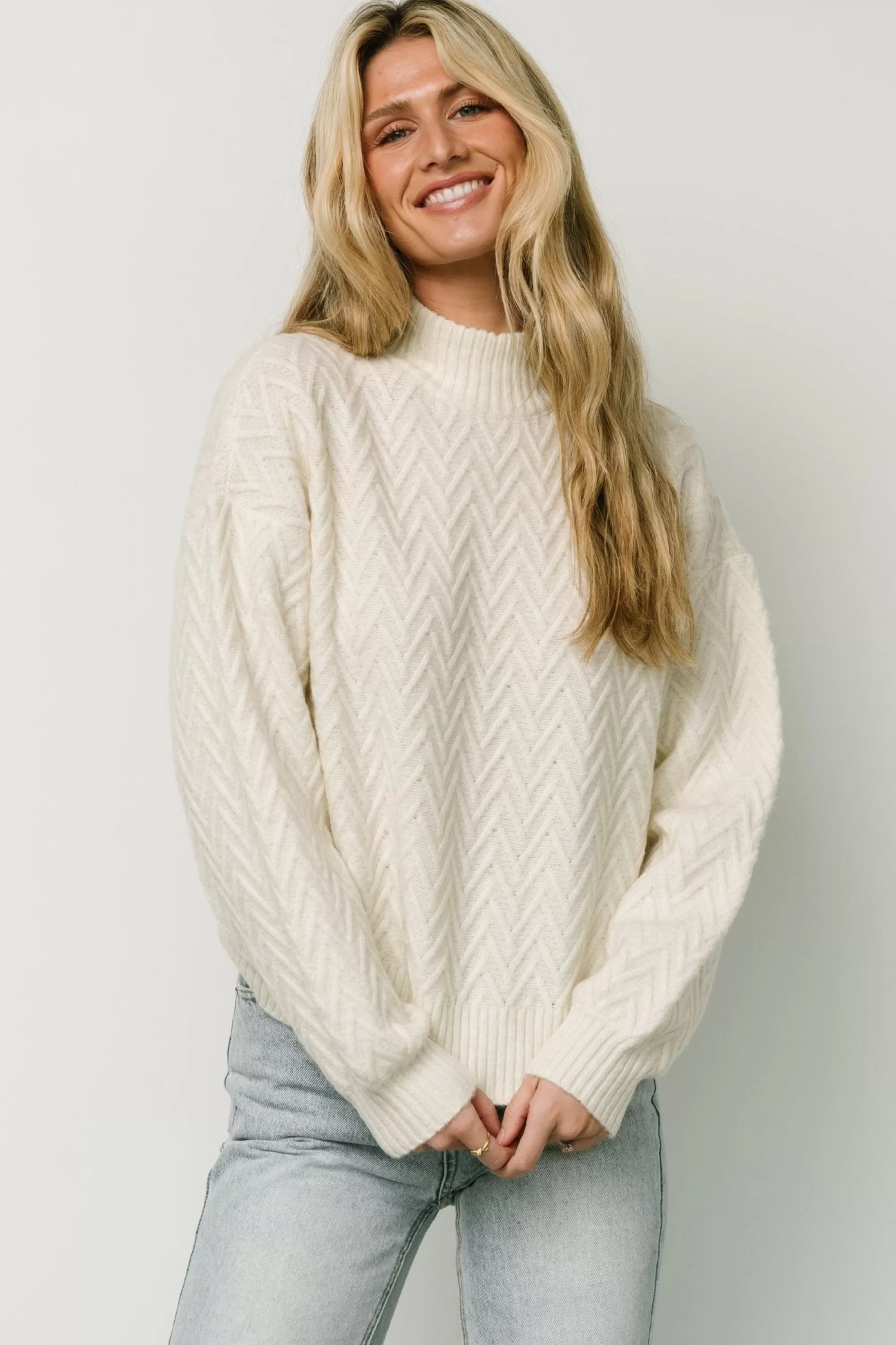 Baltic Born sweaters | McRae Knit Sweater | Ivory