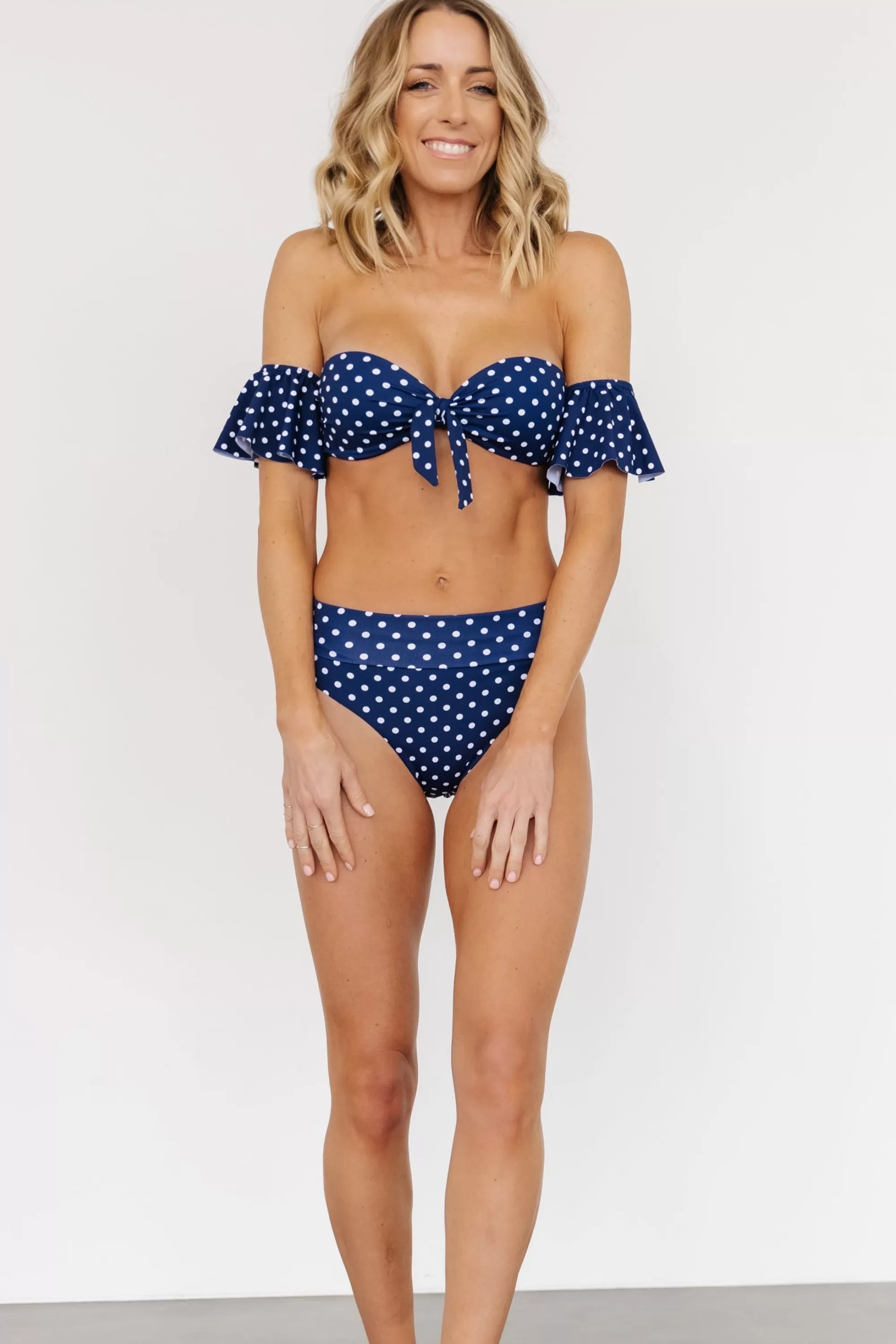 Baltic Born bikini | Miami Bikini Top | Navy Dot