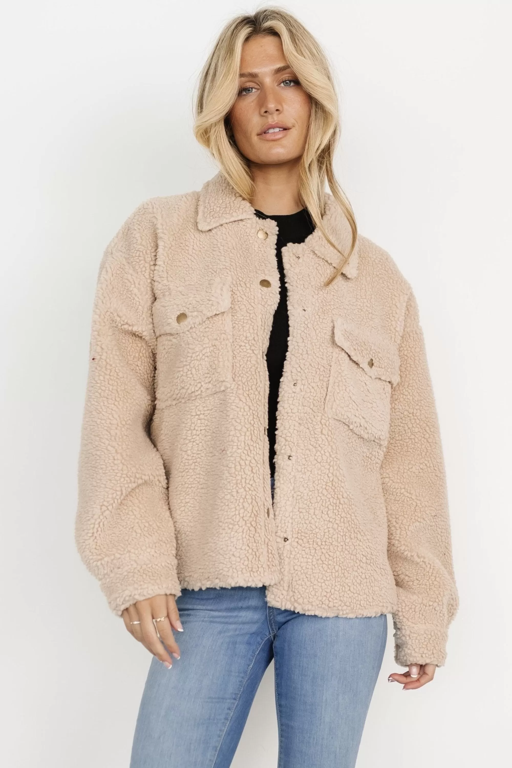 Baltic Born outerwear | Midtown Sherpa Jacket | Oatmeal